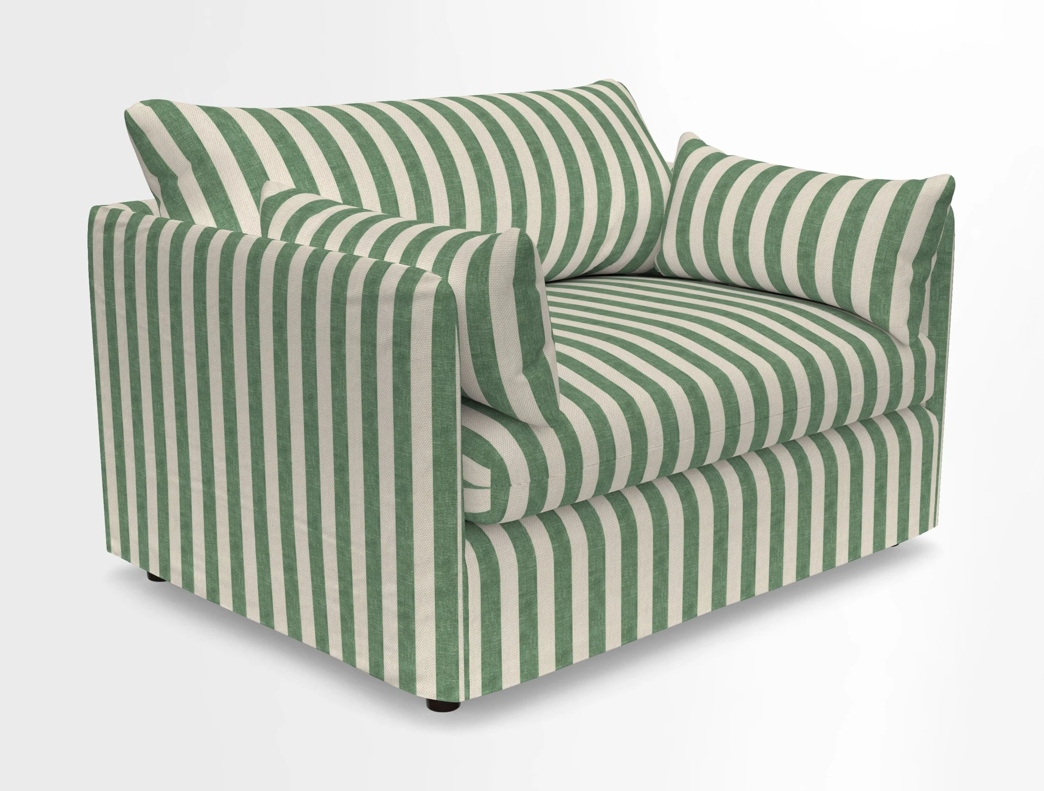 Madehurst Snuggler in Two Tone Plain Biscuit. Loose cover option available
