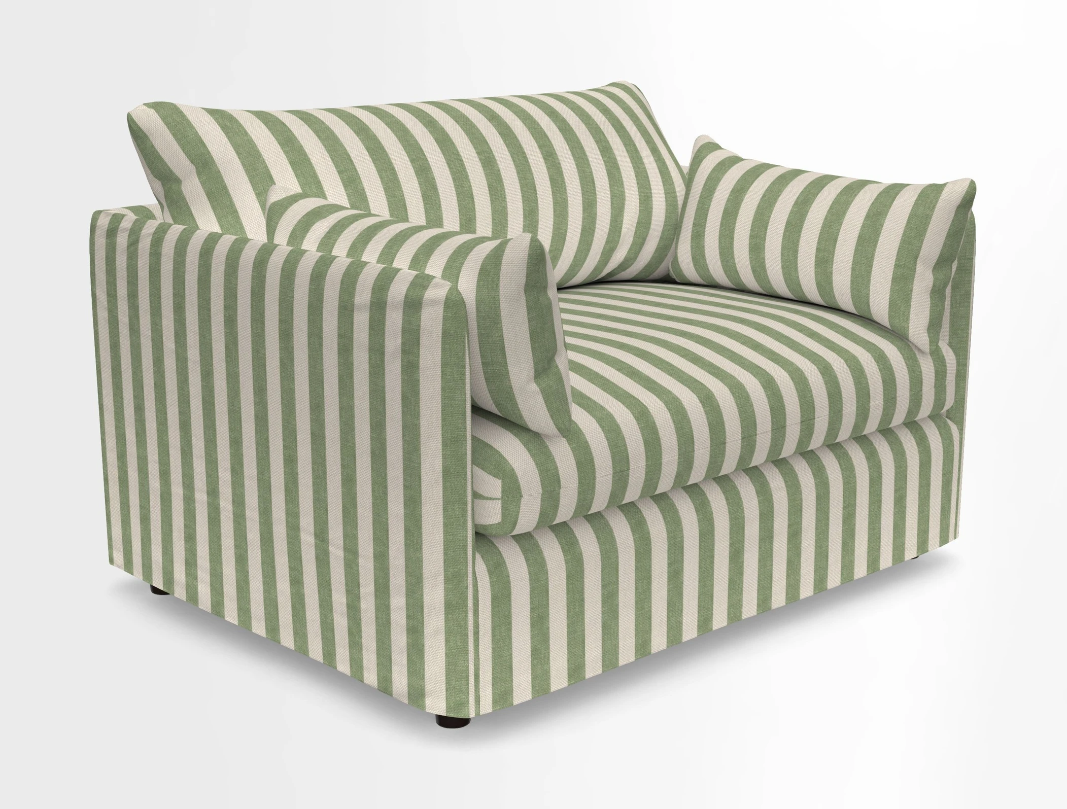 Madehurst Snuggler in Two Tone Plain Biscuit. Loose cover option available
