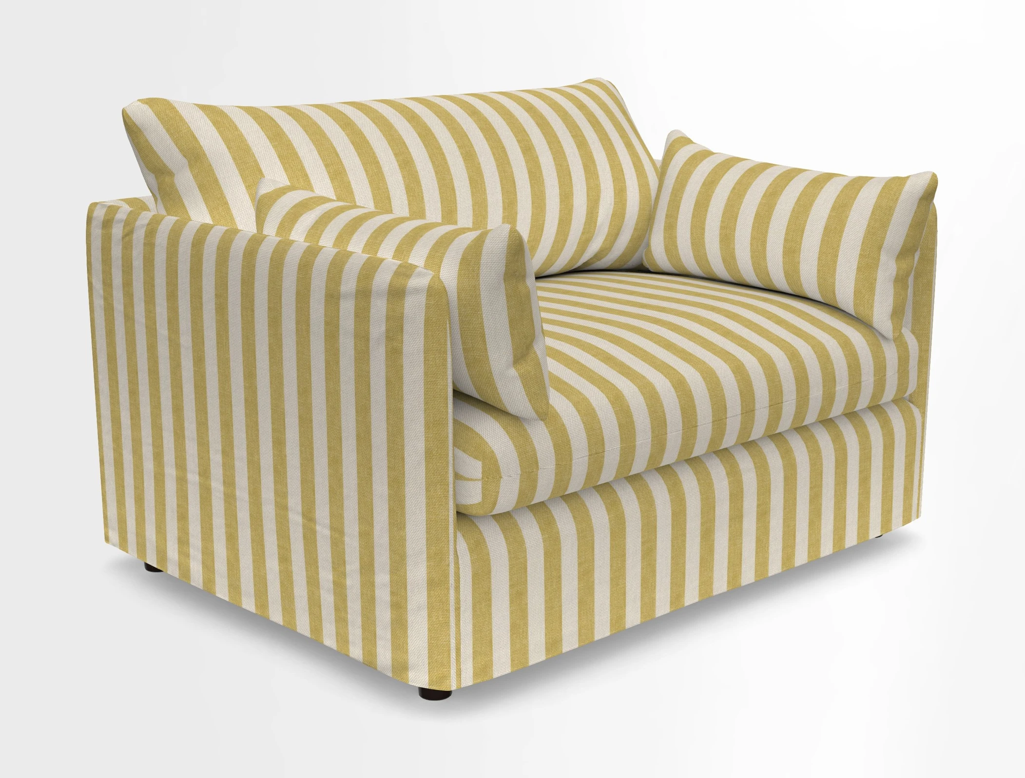 Madehurst Snuggler in Two Tone Plain Biscuit. Loose cover option available
