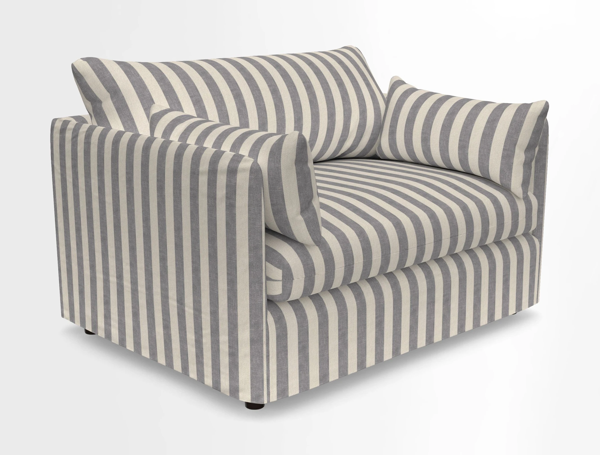 Madehurst Snuggler in Two Tone Plain Biscuit. Loose cover option available
