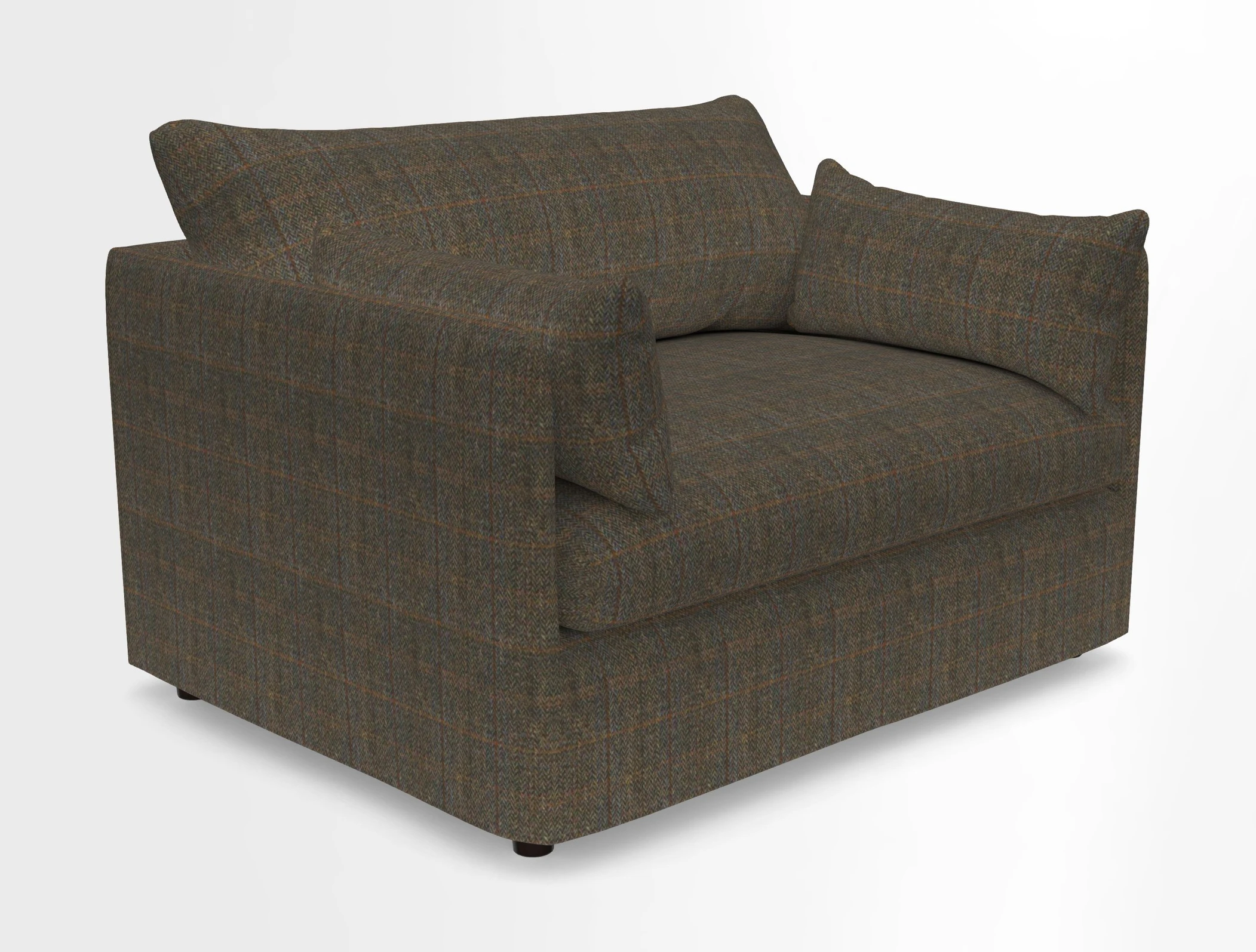 Madehurst Snuggler in Two Tone Plain Biscuit. Loose cover option available
