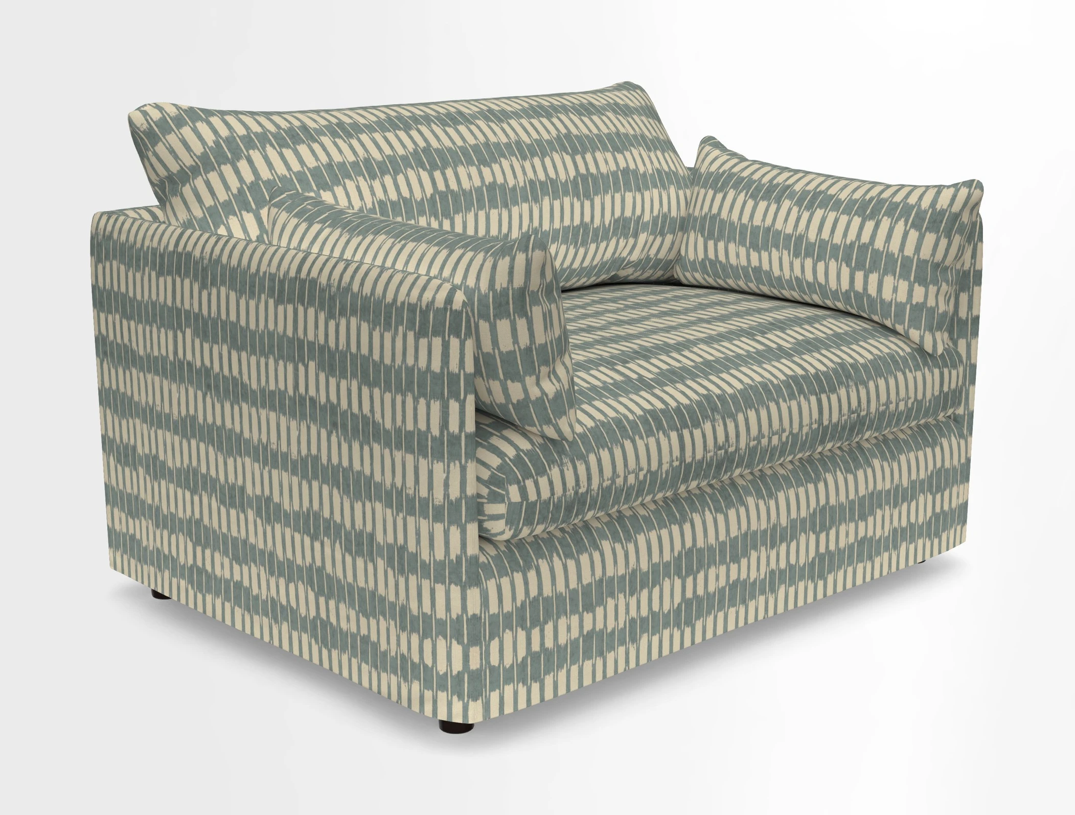 Madehurst Snuggler in Two Tone Plain Biscuit. Loose cover option available