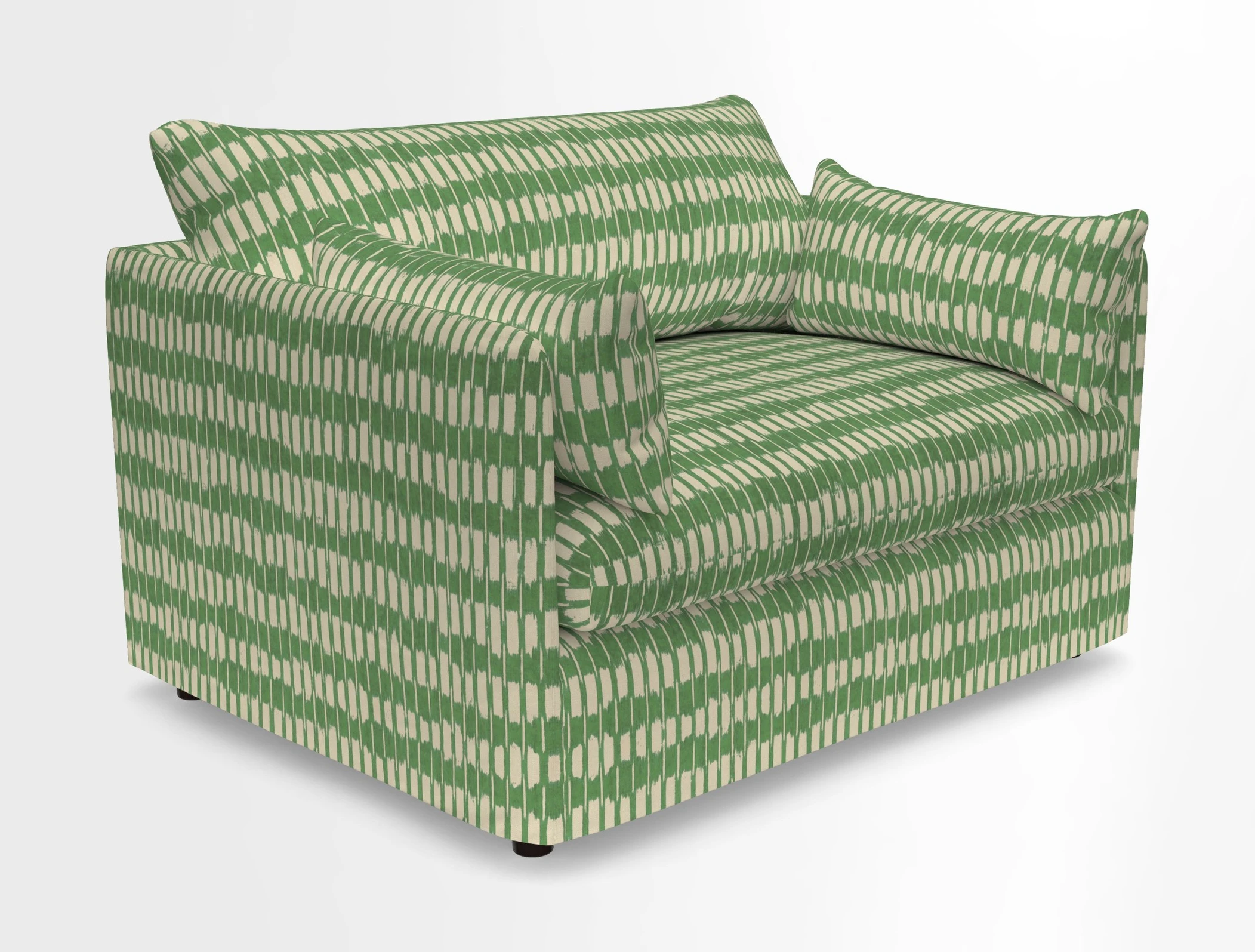 Madehurst Snuggler in Two Tone Plain Biscuit. Loose cover option available