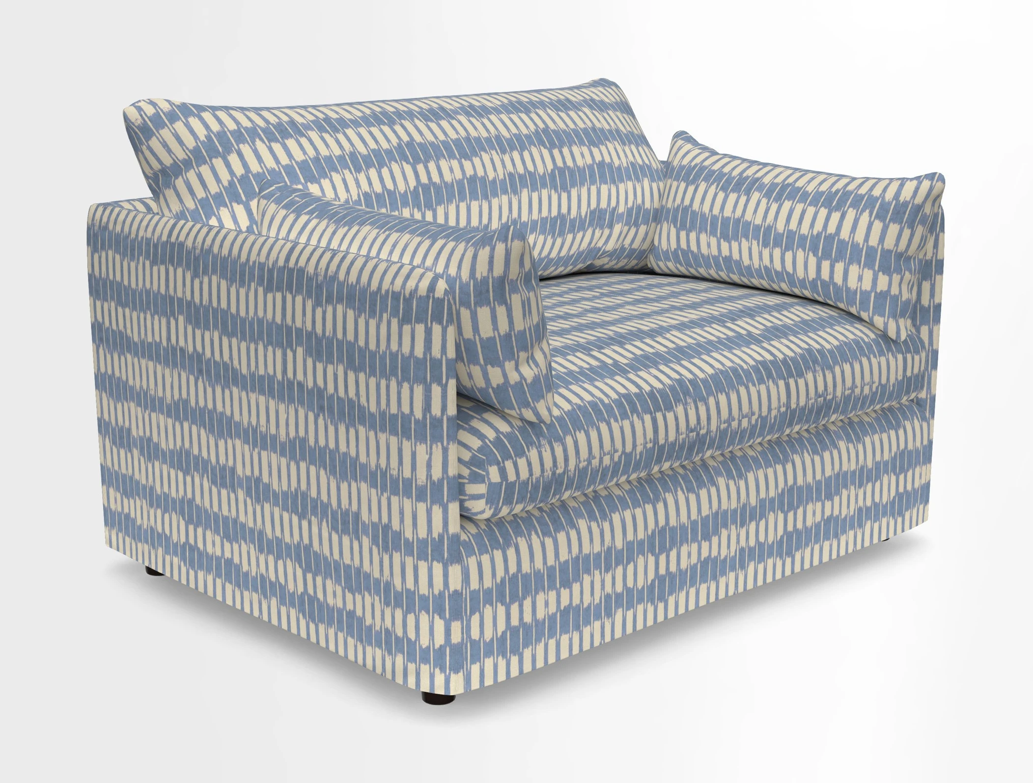 Madehurst Snuggler in Two Tone Plain Biscuit. Loose cover option available