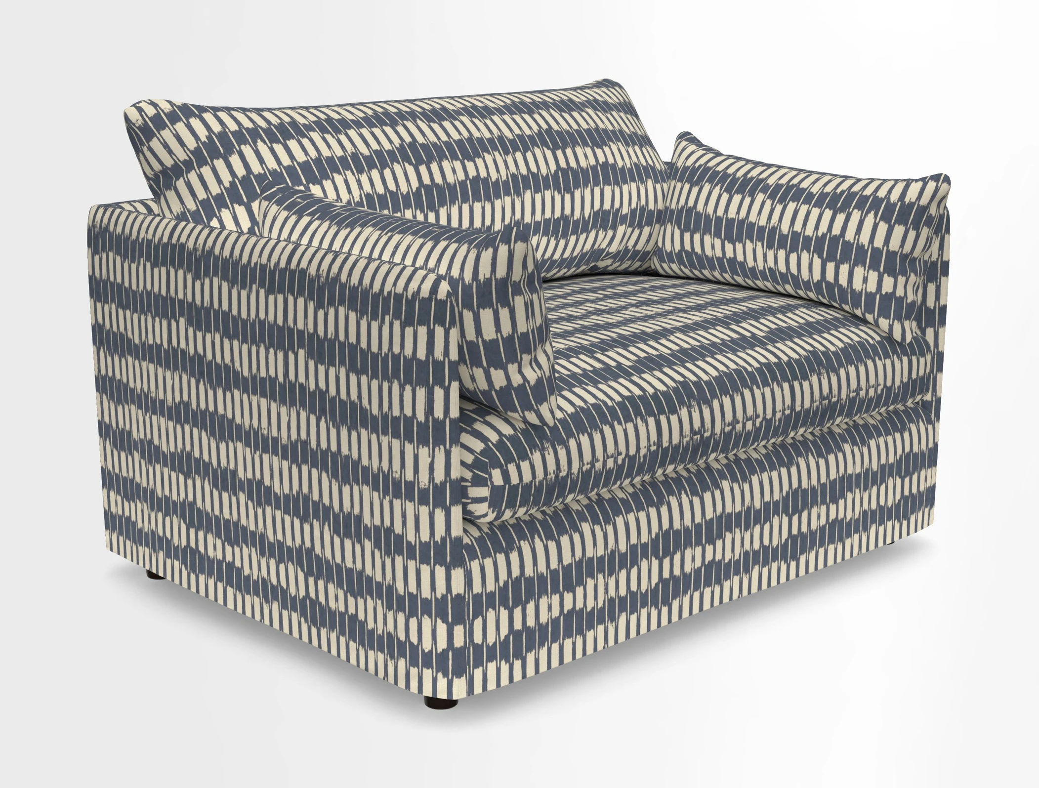 Madehurst Snuggler in Two Tone Plain Biscuit. Loose cover option available