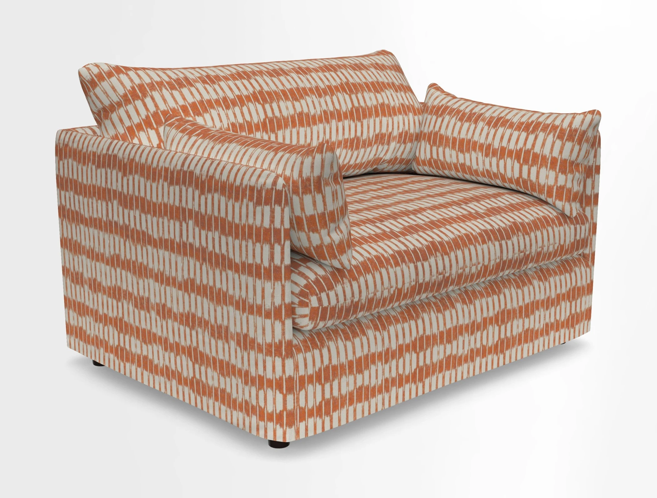 Madehurst Snuggler in Two Tone Plain Biscuit. Loose cover option available