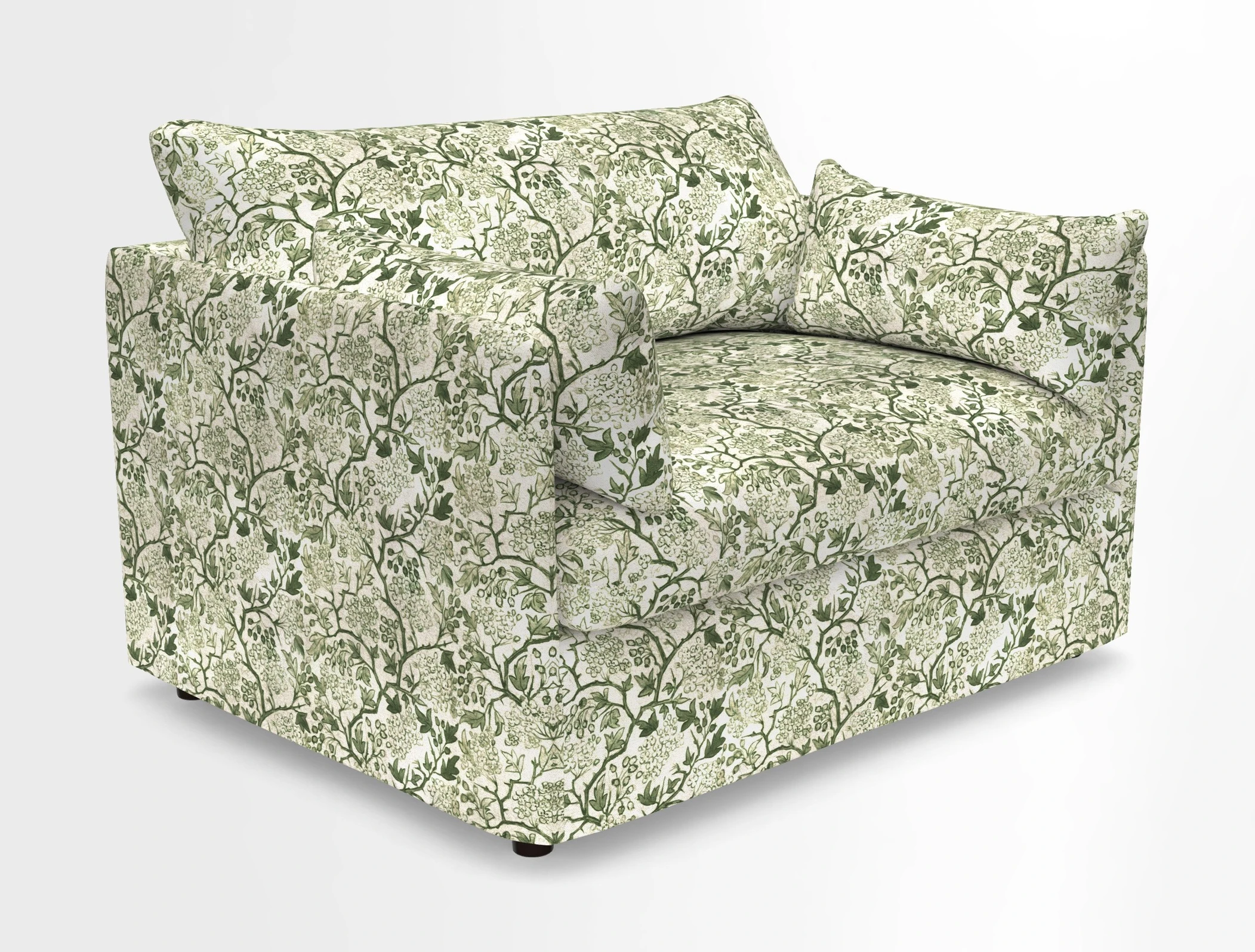 Madehurst Snuggler in Two Tone Plain Biscuit. Loose cover option available