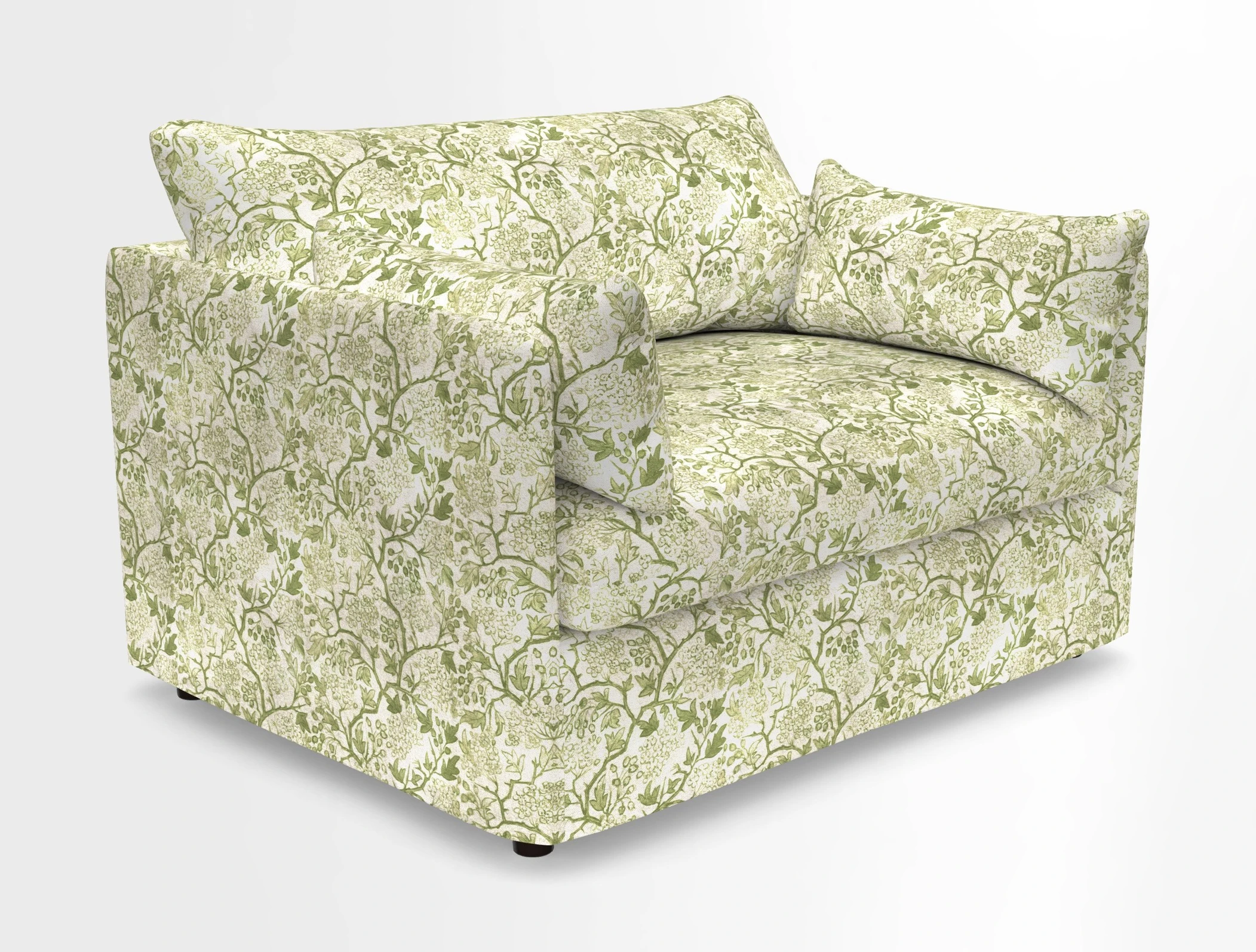 Madehurst Snuggler in Two Tone Plain Biscuit. Loose cover option available