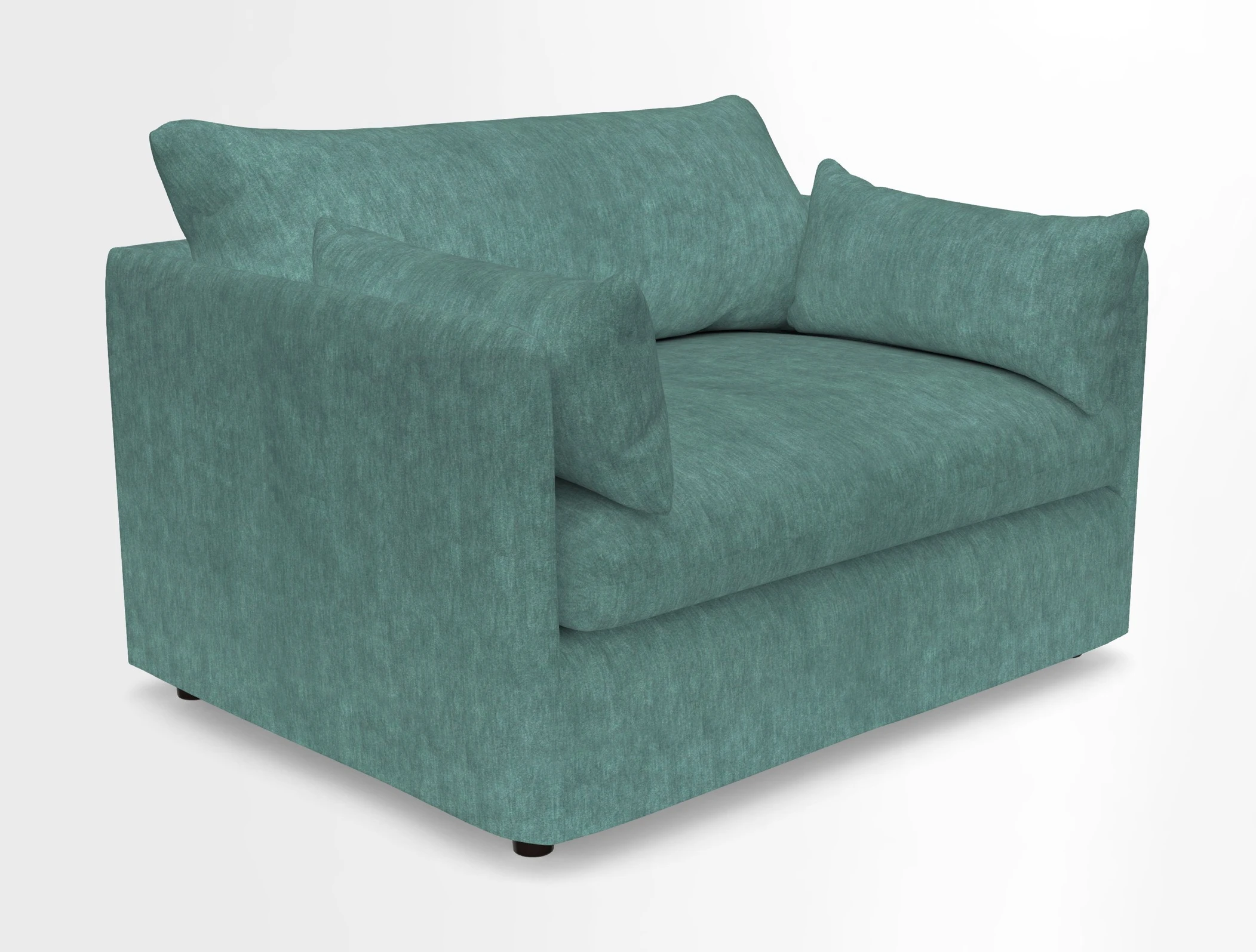 Madehurst Snuggler in Two Tone Plain Biscuit. Loose cover option available