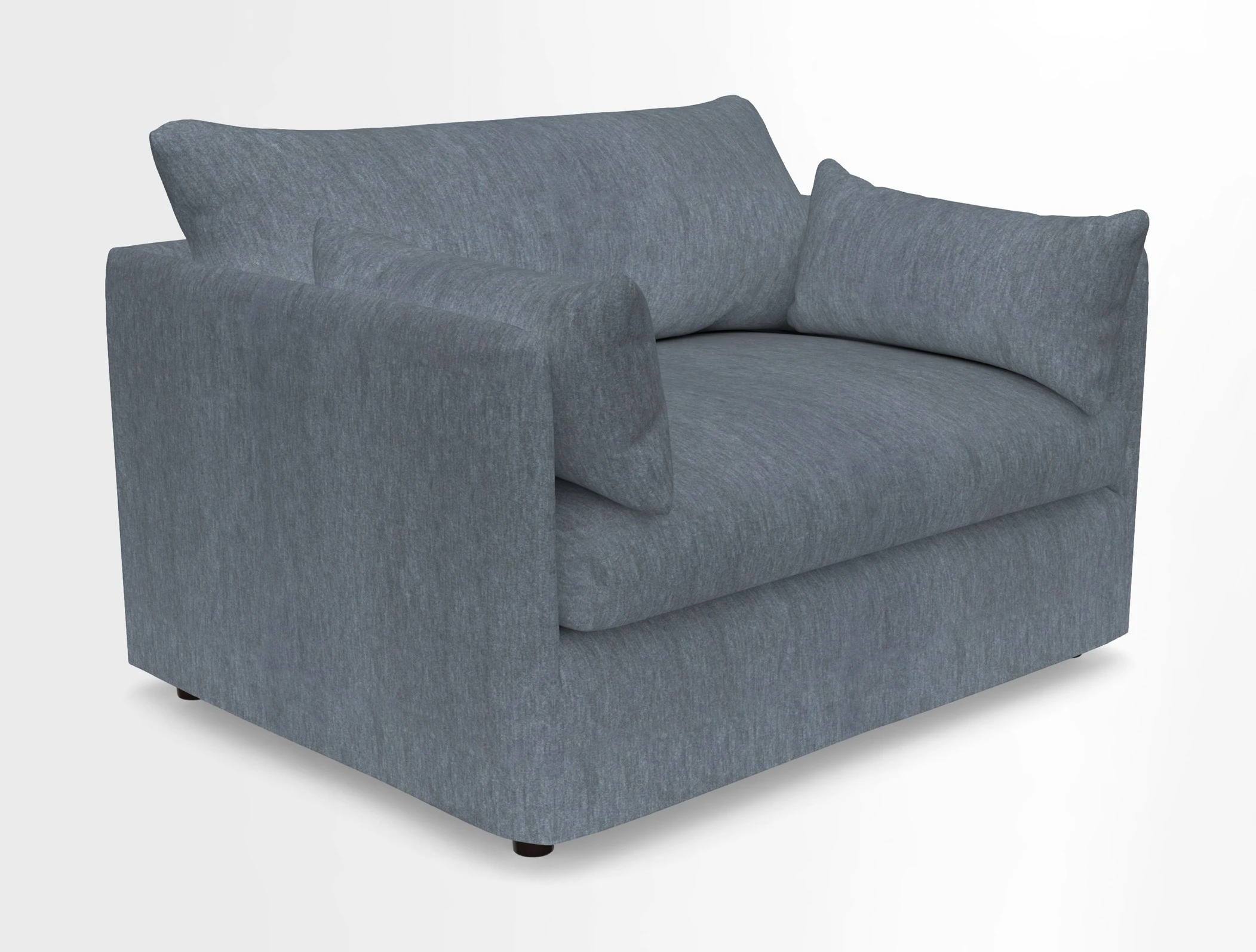 Madehurst Snuggler in Two Tone Plain Biscuit. Loose cover option available