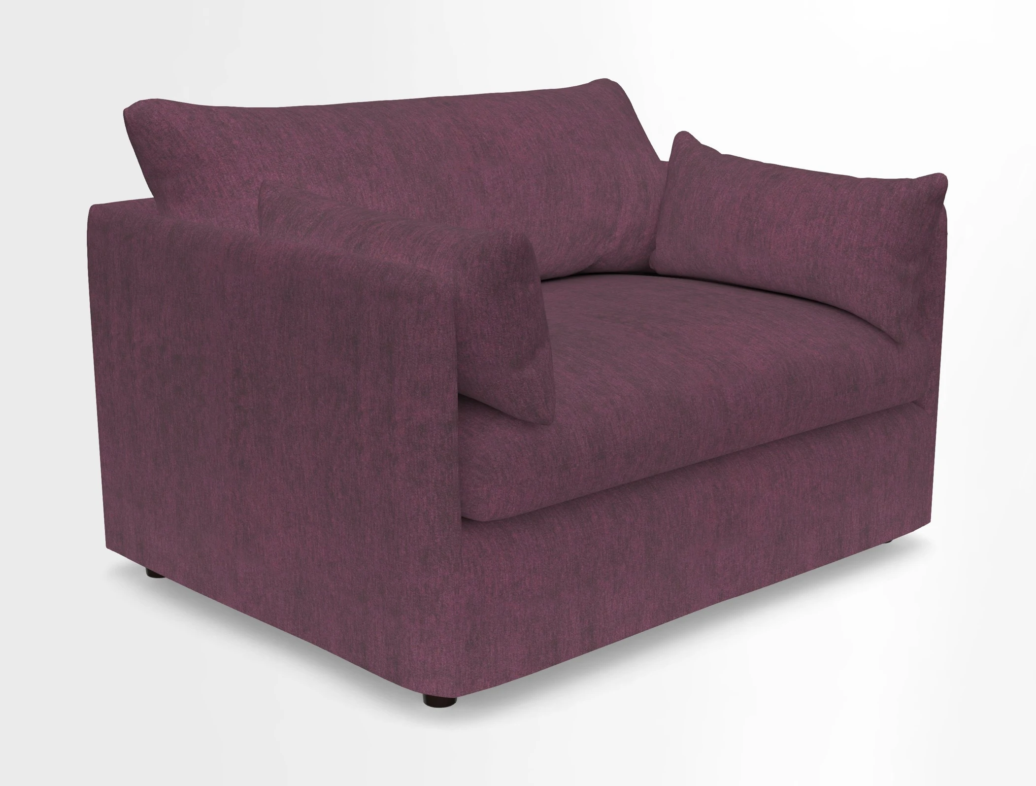 Madehurst Snuggler in Two Tone Plain Biscuit. Loose cover option available