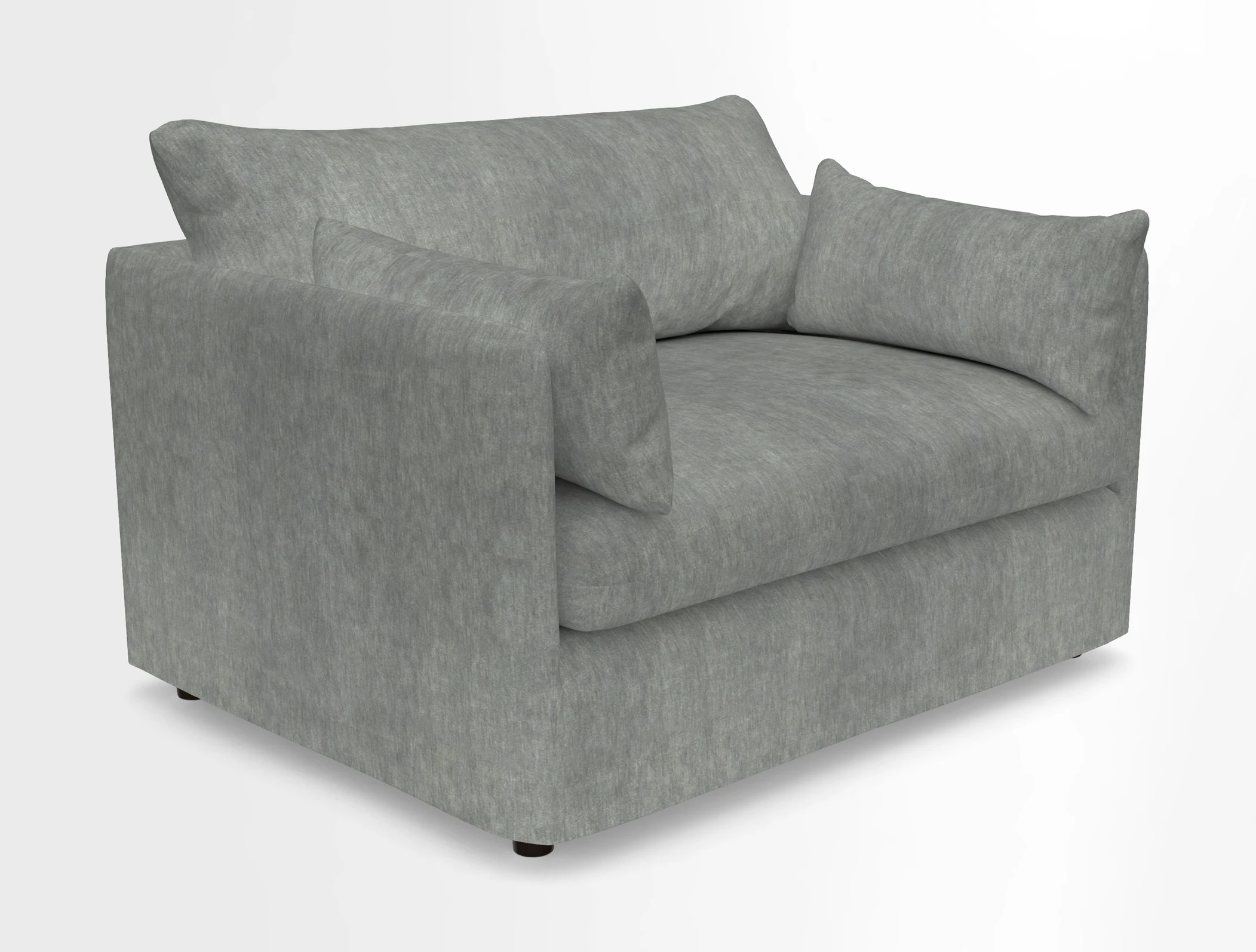 Madehurst Snuggler in Two Tone Plain Biscuit. Loose cover option available