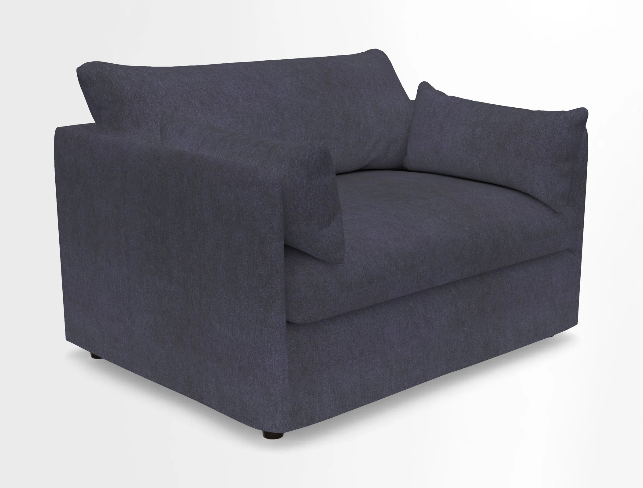 Madehurst Snuggler in Two Tone Plain Biscuit. Loose cover option available