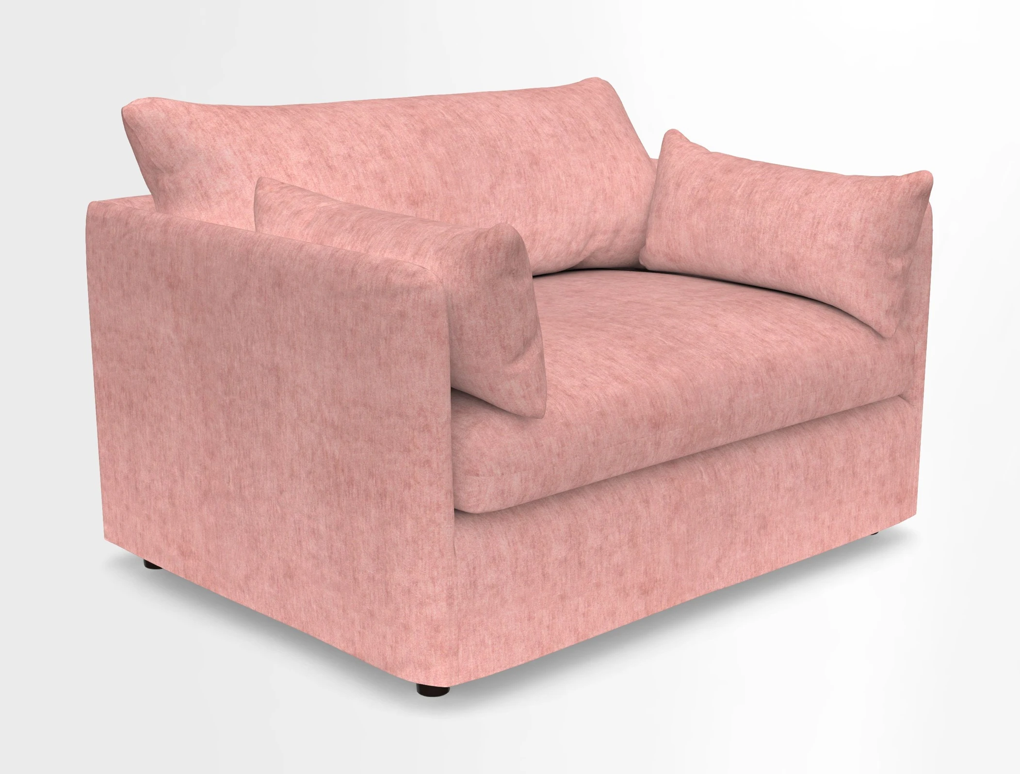 Madehurst Snuggler in Two Tone Plain Biscuit. Loose cover option available