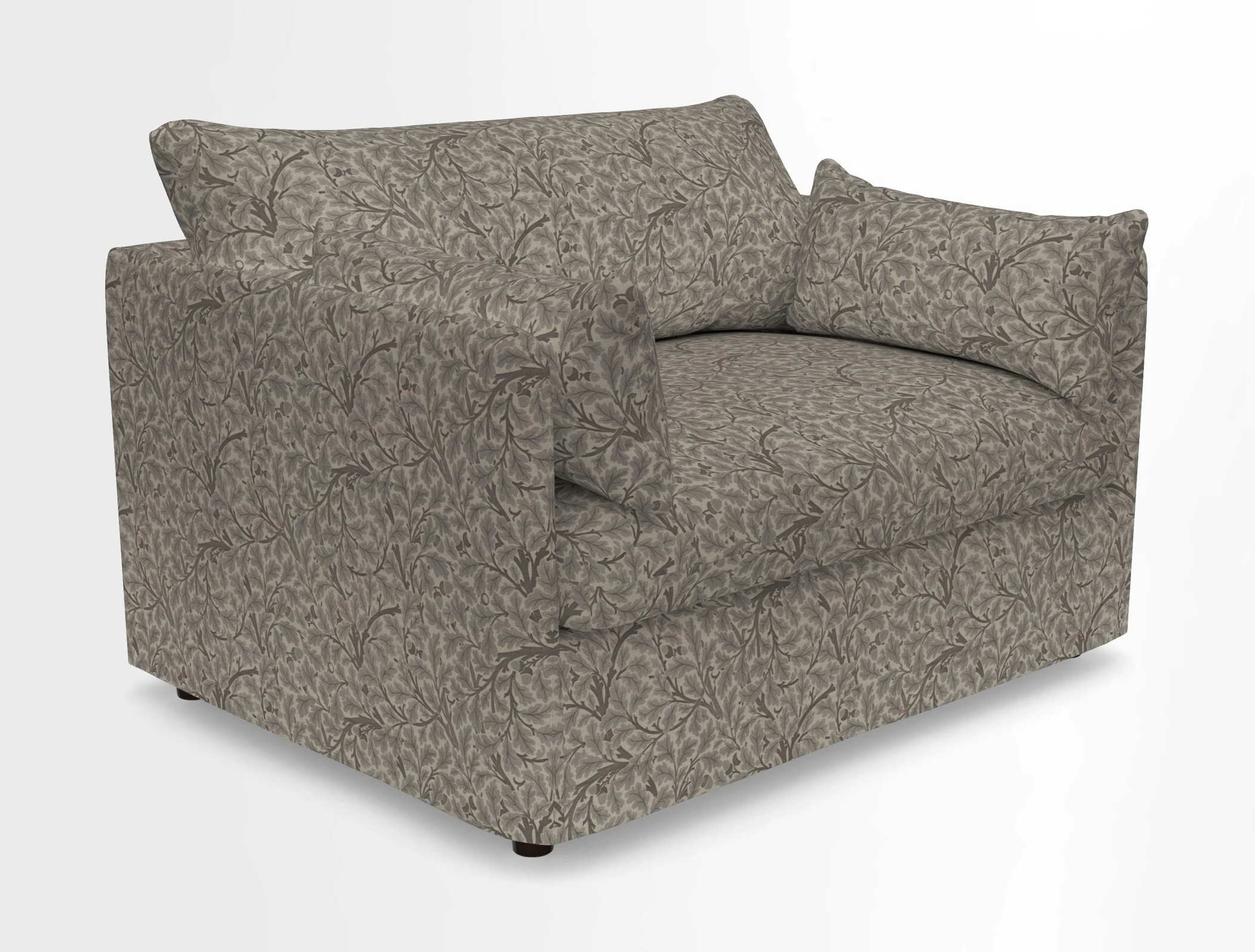 Madehurst Snuggler in Two Tone Plain Biscuit. Loose cover option available