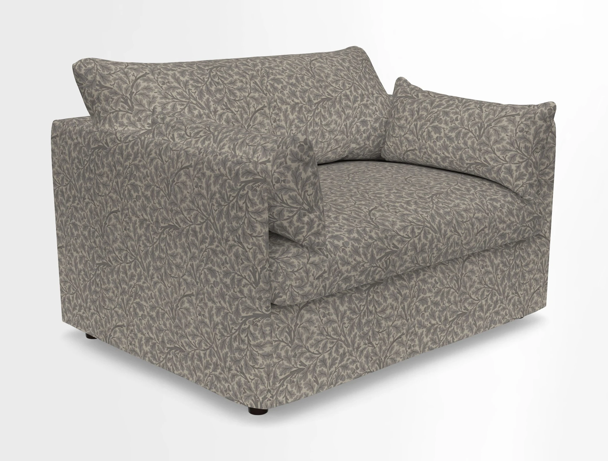 Madehurst Snuggler in Two Tone Plain Biscuit. Loose cover option available