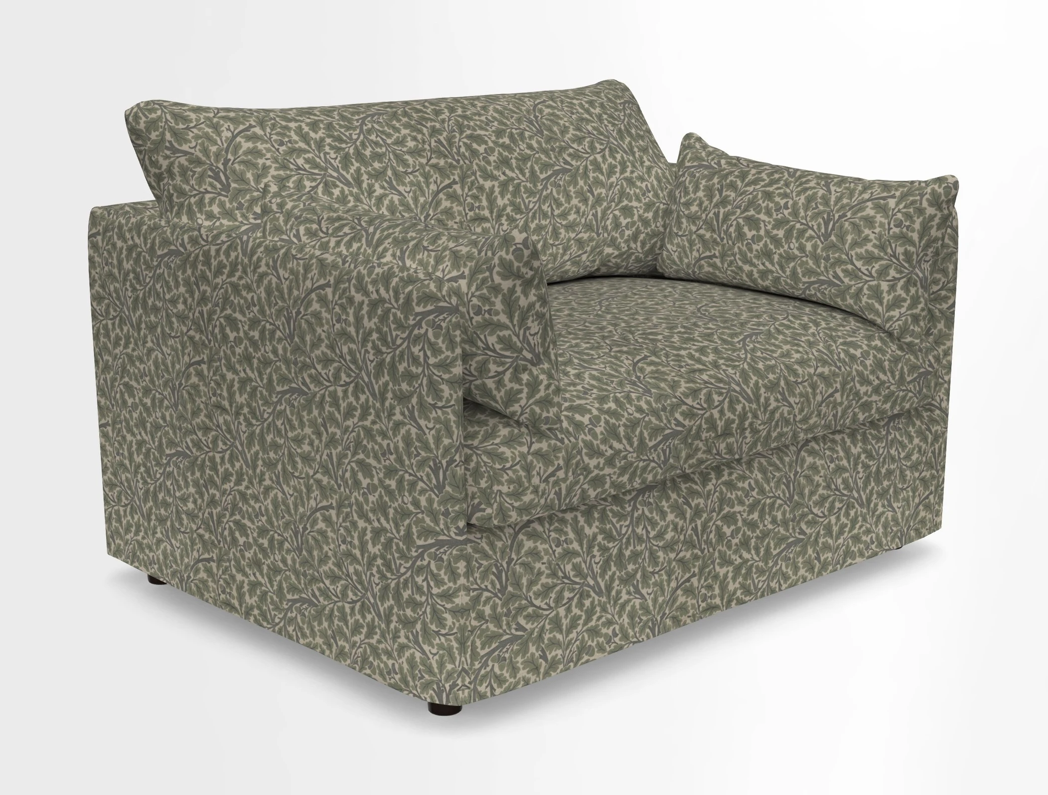 Madehurst Snuggler in Two Tone Plain Biscuit. Loose cover option available
