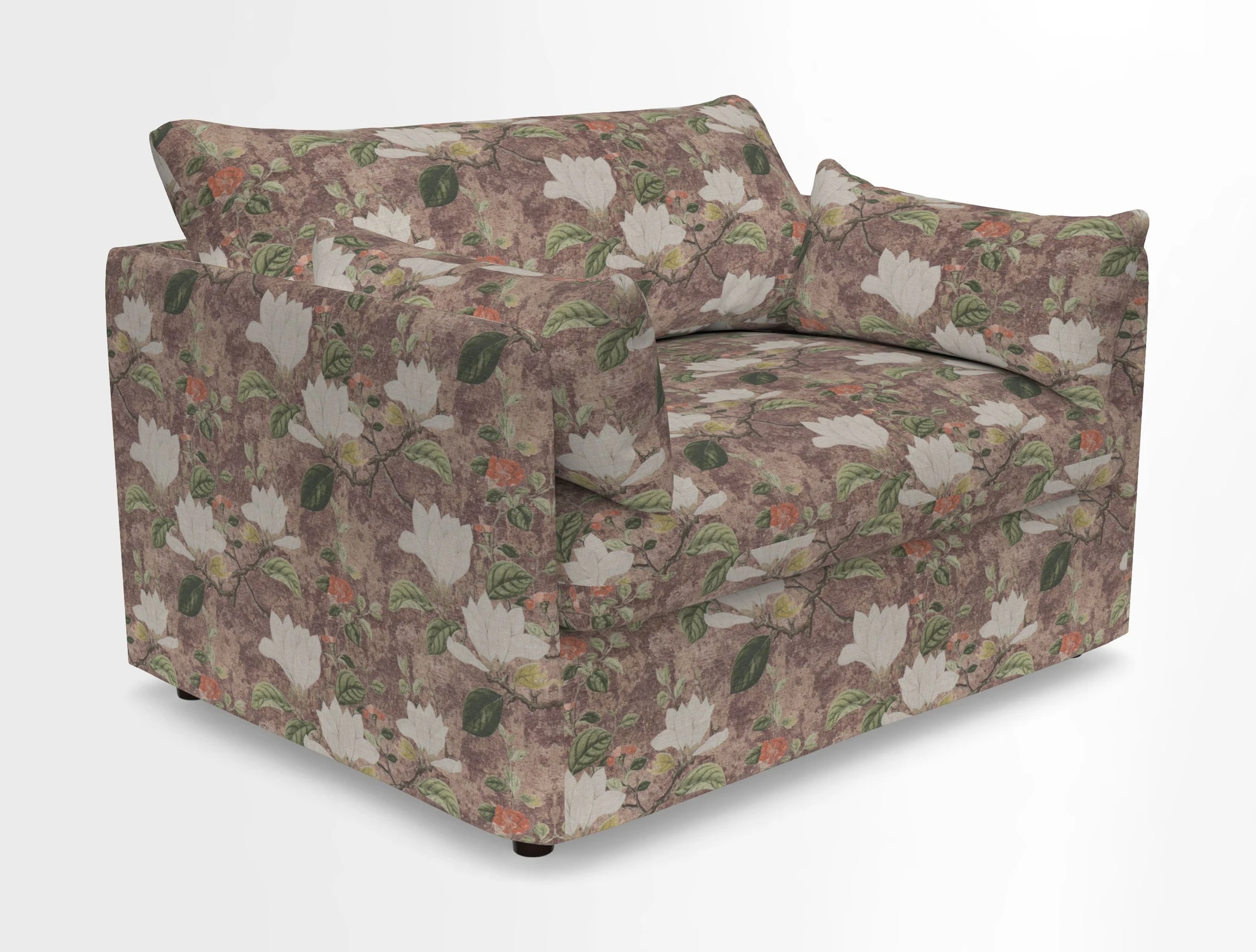 Madehurst Snuggler in Two Tone Plain Biscuit. Loose cover option available