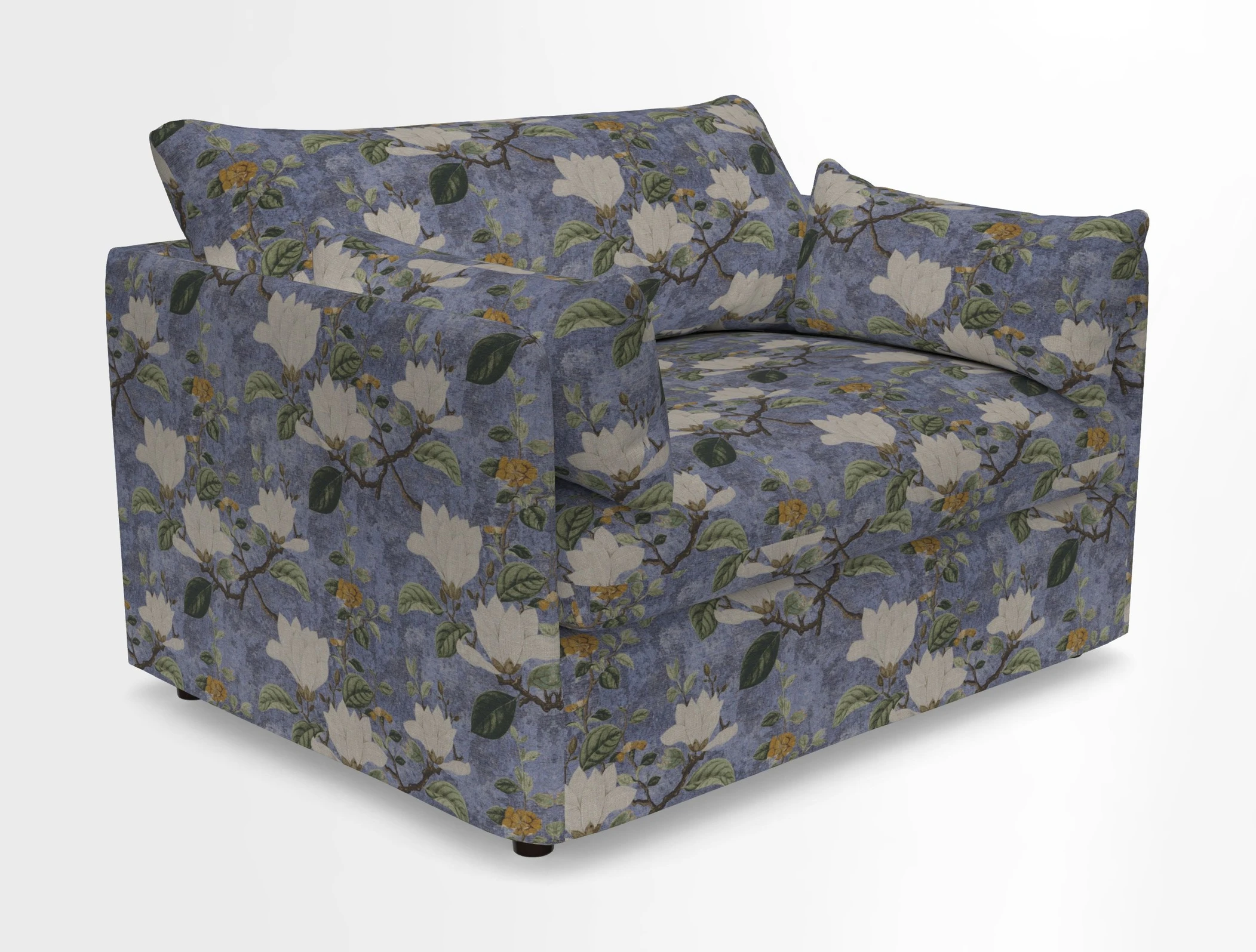 Madehurst Snuggler in Two Tone Plain Biscuit. Loose cover option available
