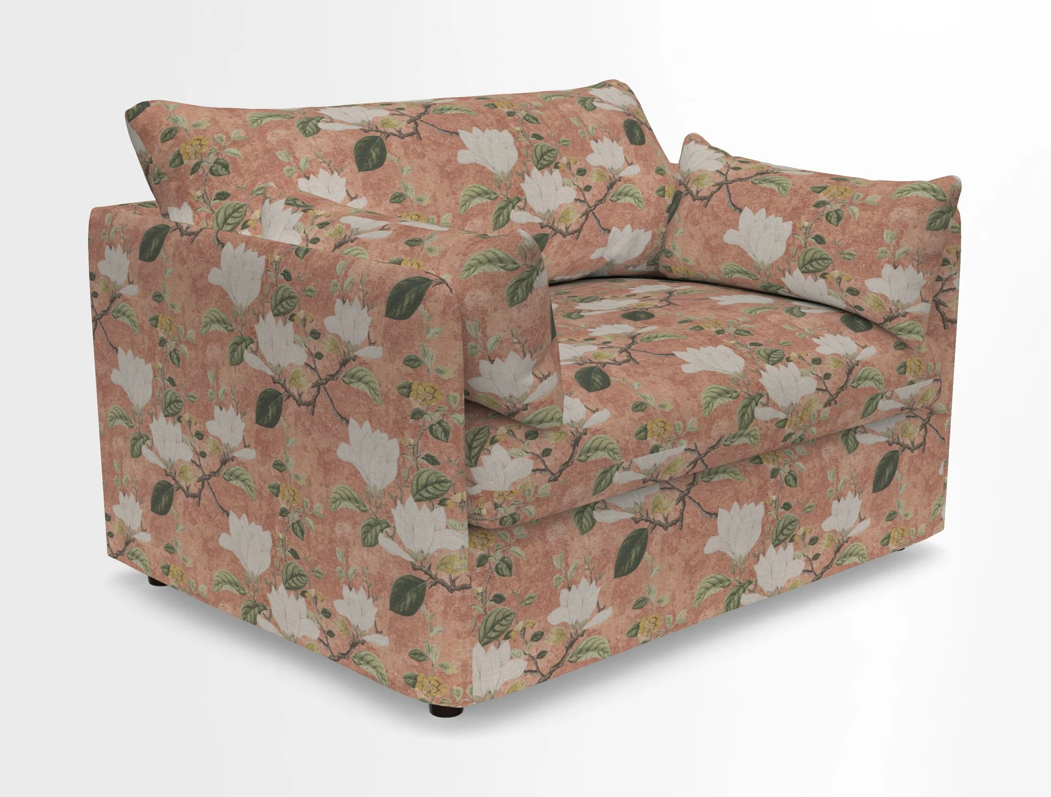 Madehurst Snuggler in Two Tone Plain Biscuit. Loose cover option available
