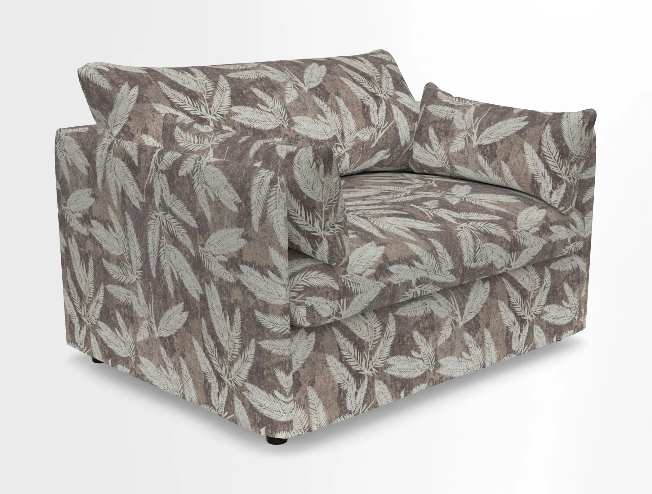 Madehurst Snuggler in Two Tone Plain Biscuit. Loose cover option available