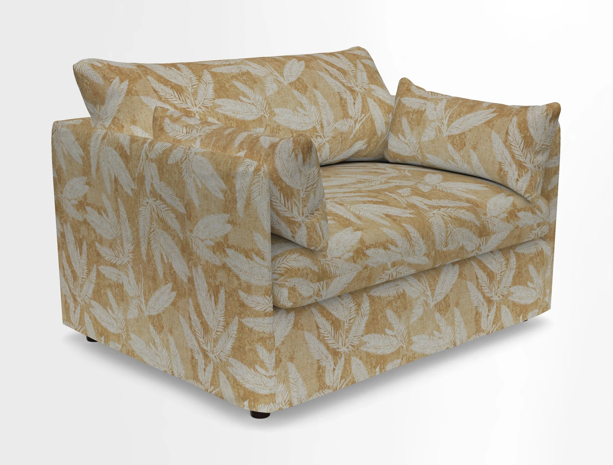 Madehurst Snuggler in Two Tone Plain Biscuit. Loose cover option available