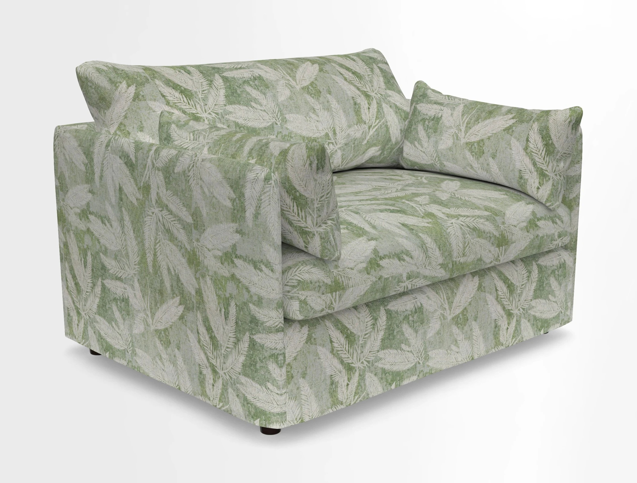 Madehurst Snuggler in Two Tone Plain Biscuit. Loose cover option available
