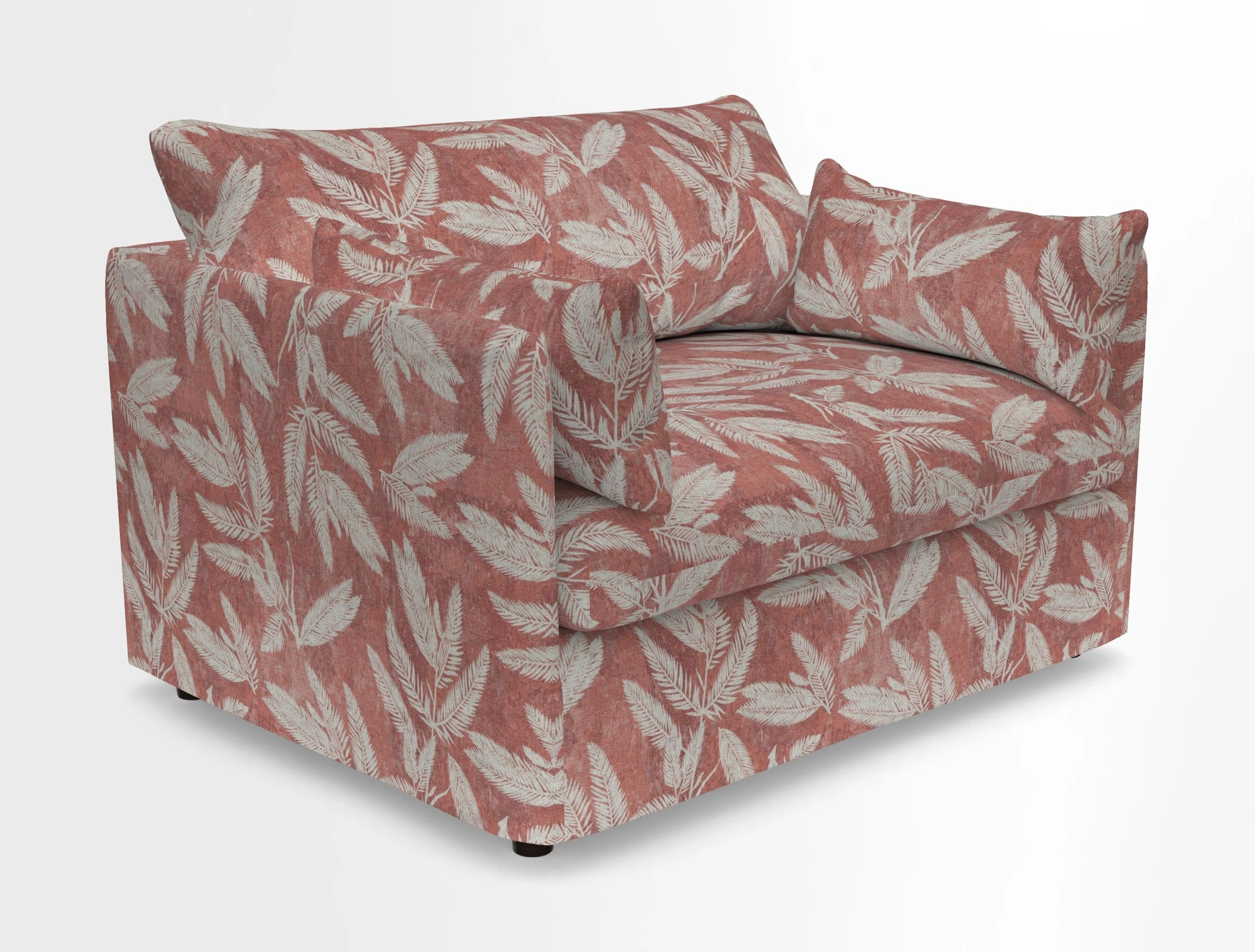 Madehurst Snuggler in Two Tone Plain Biscuit. Loose cover option available