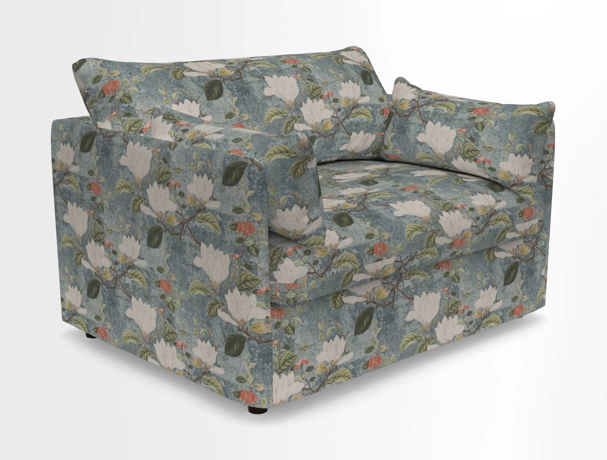 Madehurst Snuggler in Two Tone Plain Biscuit. Loose cover option available