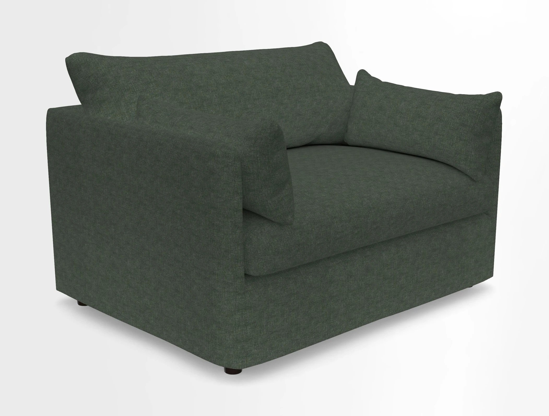 Madehurst Snuggler in Two Tone Plain Biscuit. Loose cover option available