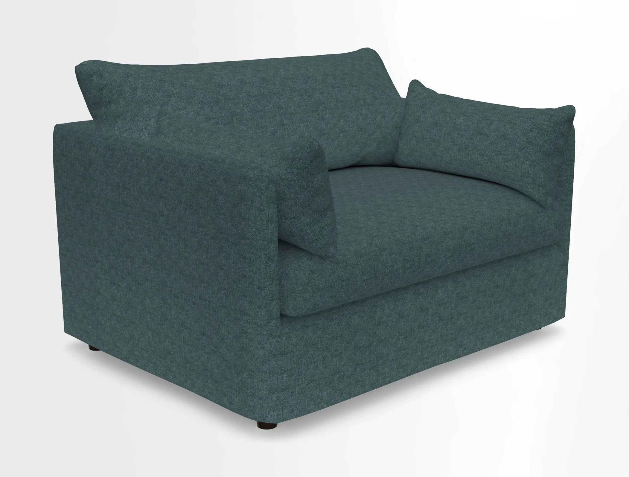 Madehurst Snuggler in Two Tone Plain Biscuit. Loose cover option available