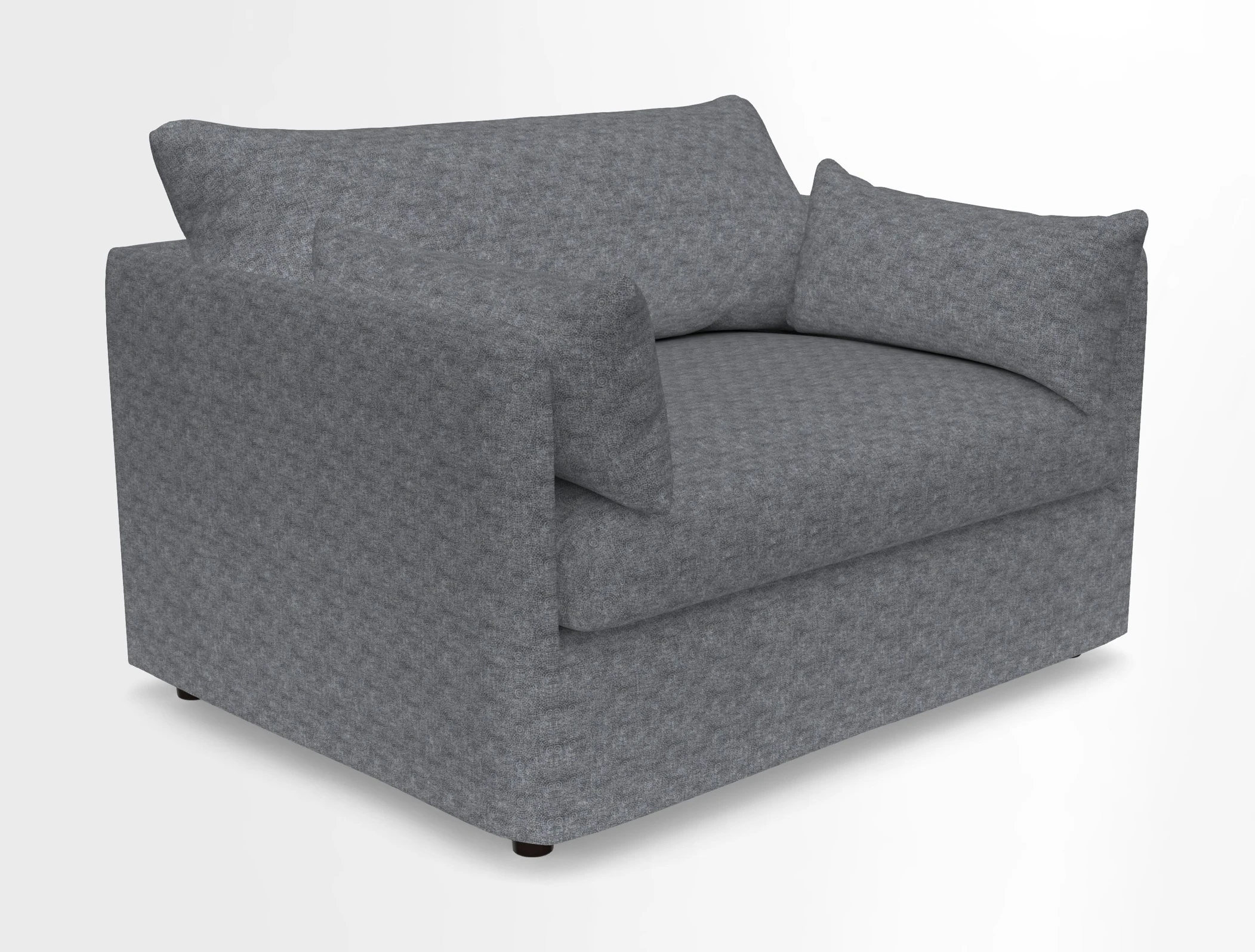 Madehurst Snuggler in Two Tone Plain Biscuit. Loose cover option available