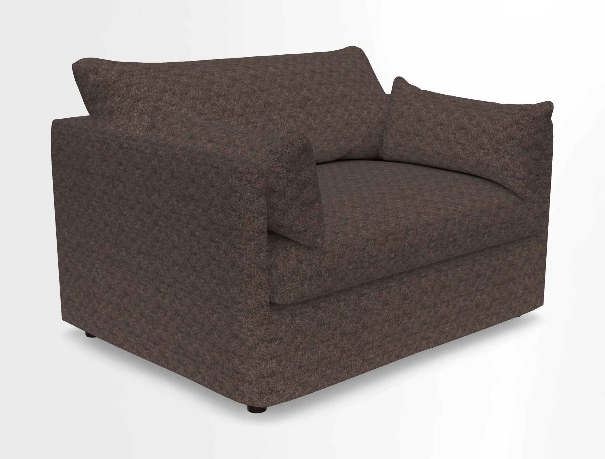 Madehurst Snuggler in Two Tone Plain Biscuit. Loose cover option available