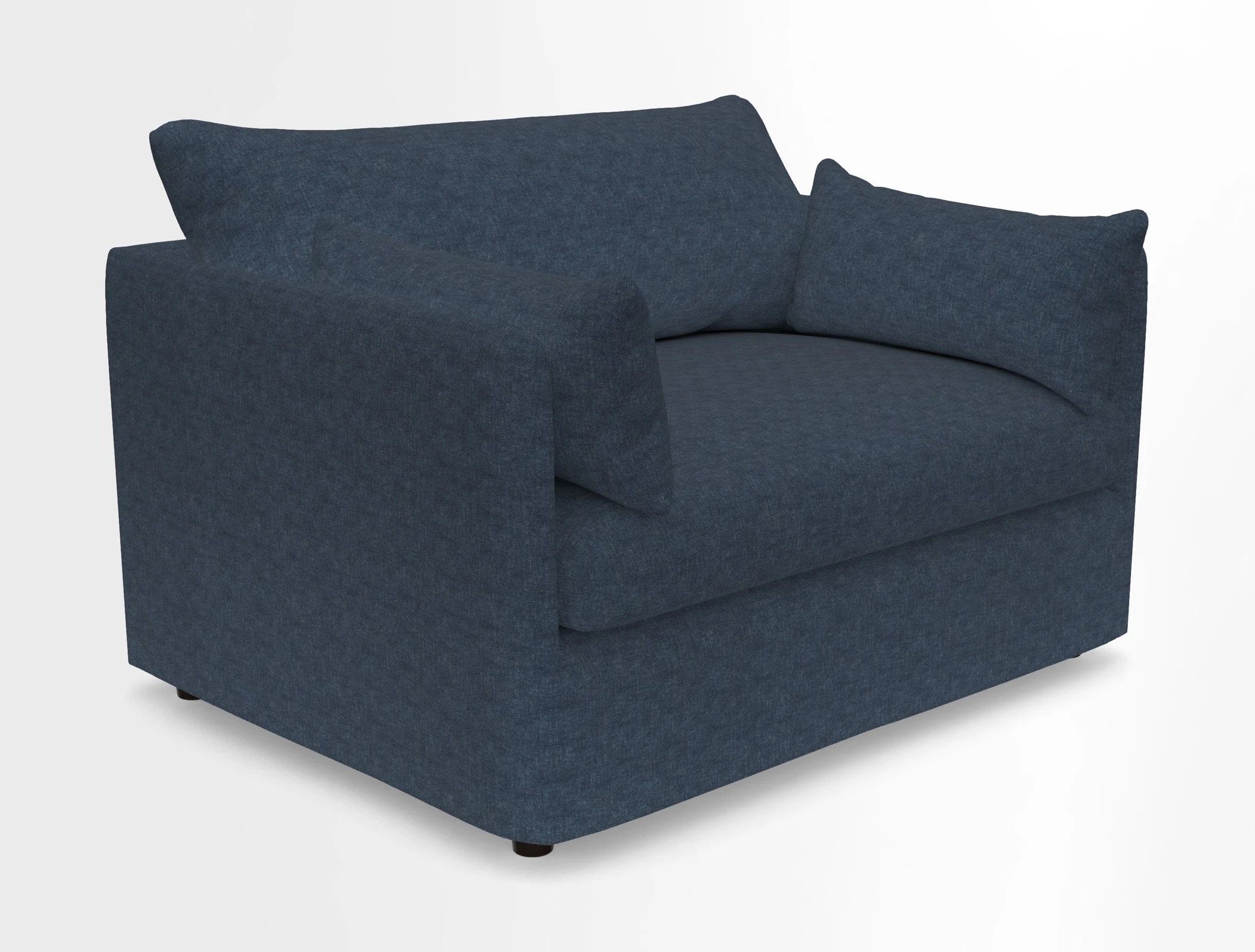 Madehurst Snuggler in Two Tone Plain Biscuit. Loose cover option available