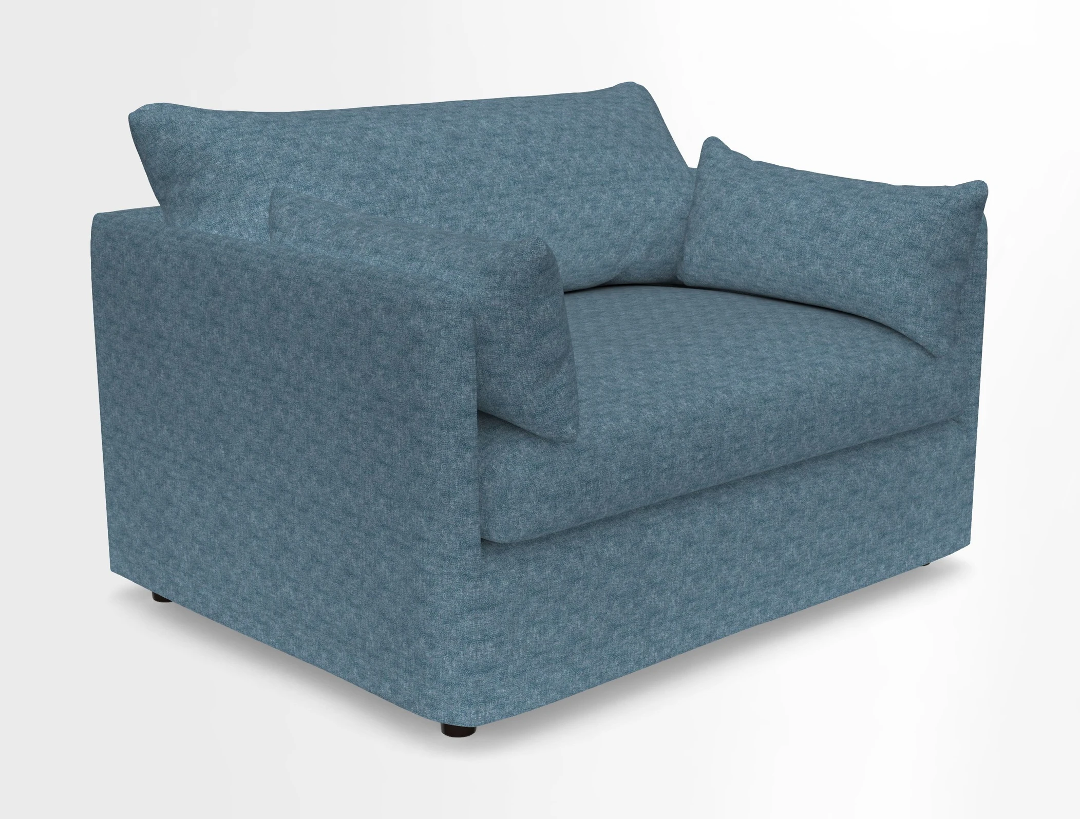 Madehurst Snuggler in Two Tone Plain Biscuit. Loose cover option available