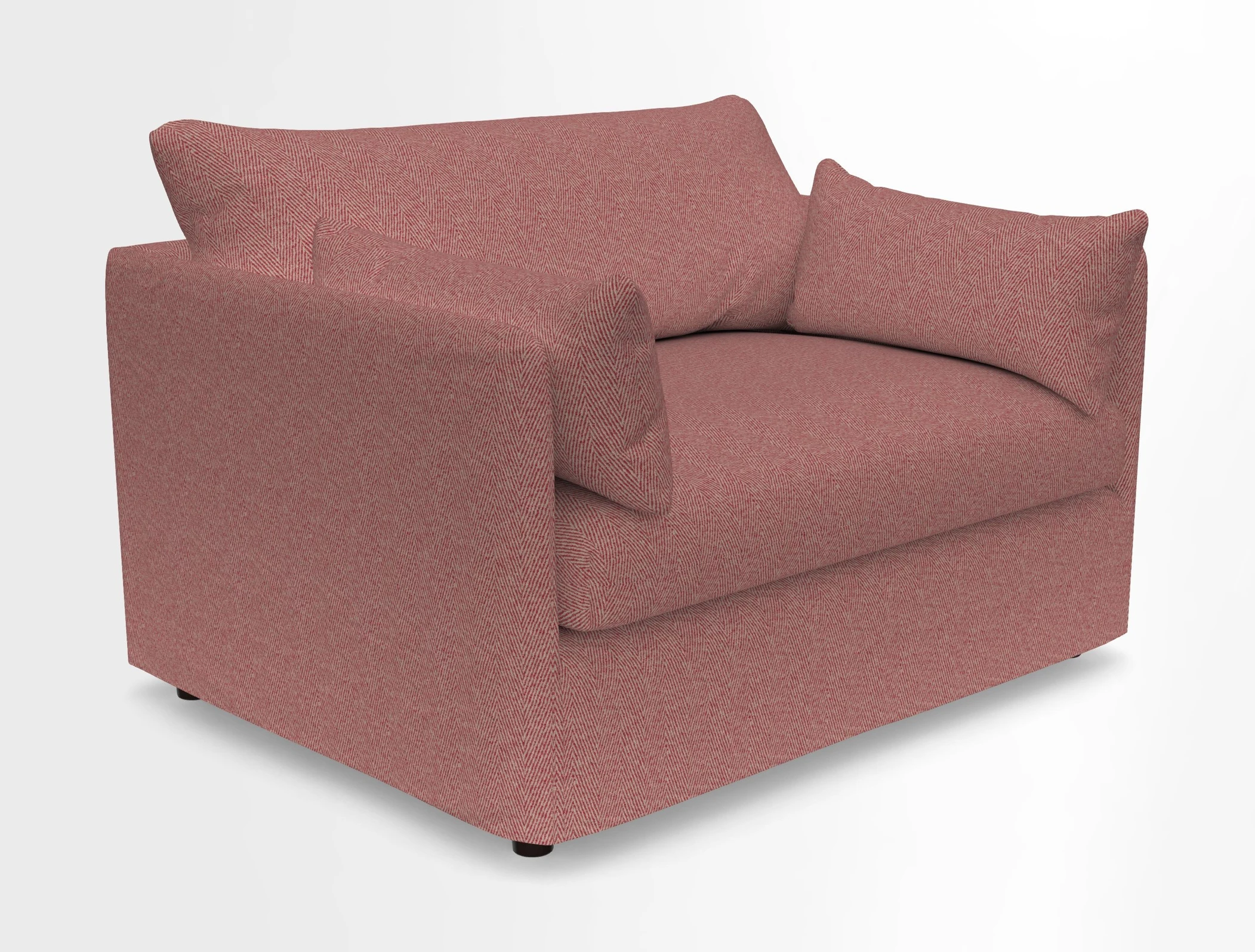 Madehurst Snuggler in Two Tone Plain Biscuit. Loose cover option available