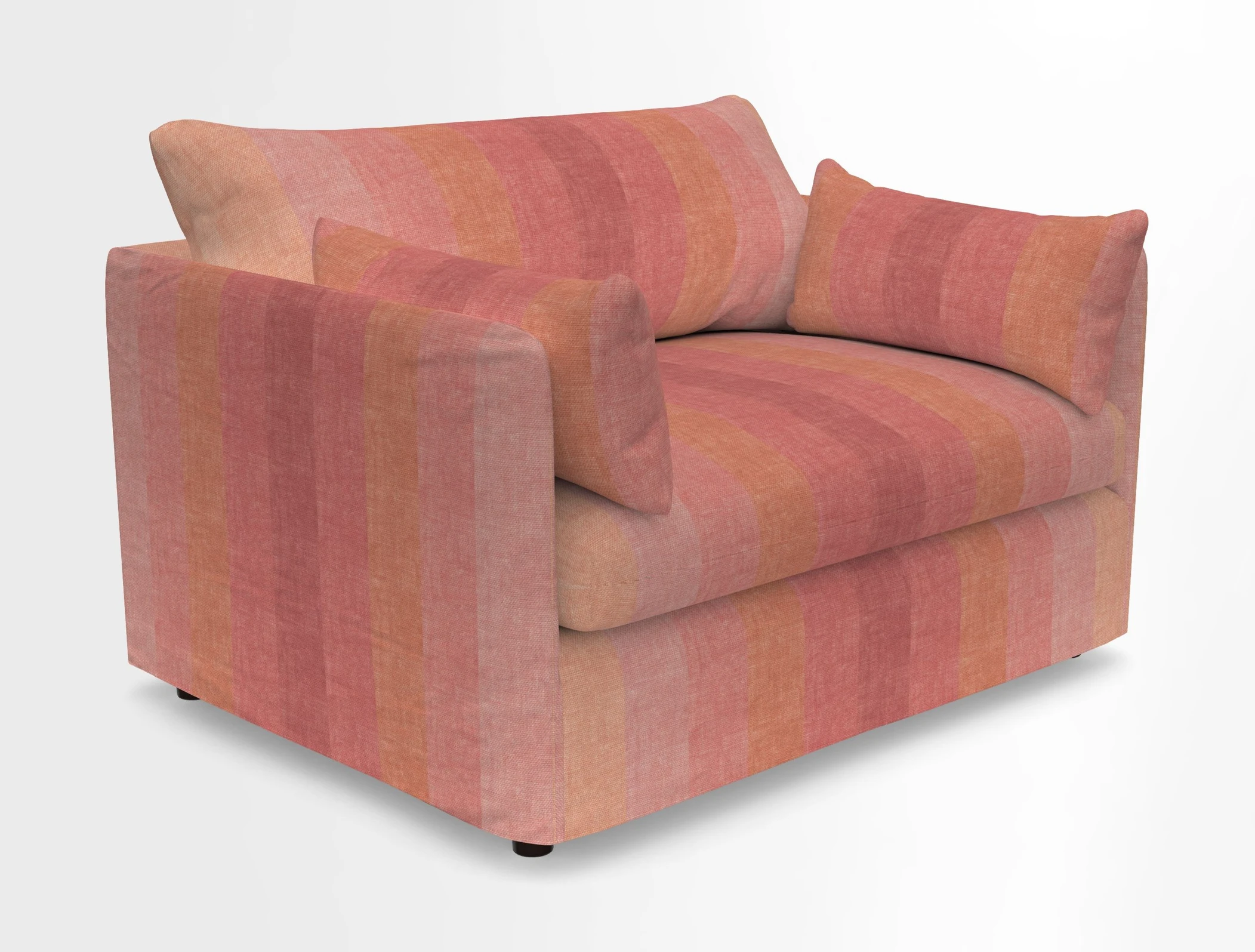 Madehurst Snuggler in Two Tone Plain Biscuit. Loose cover option available