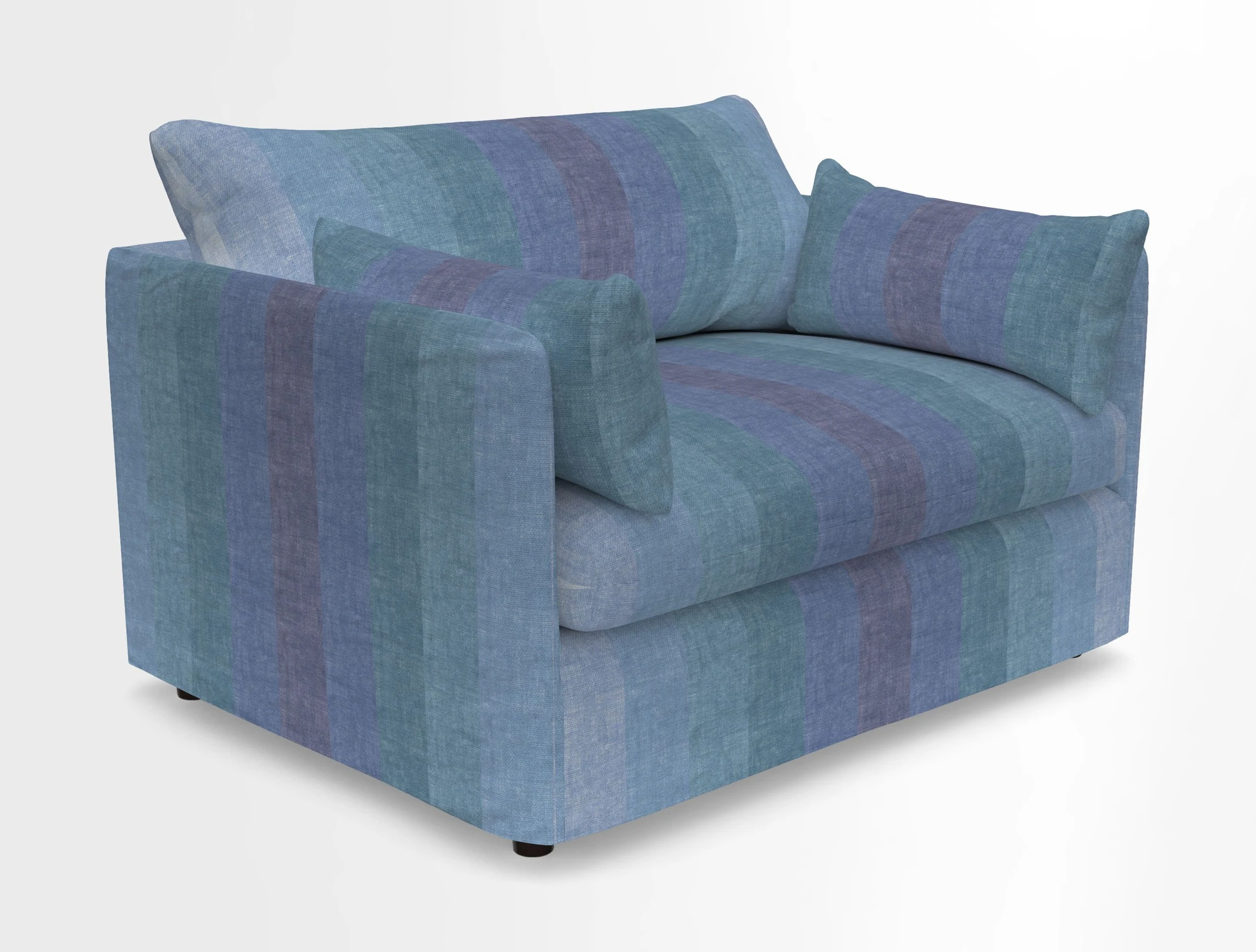 Madehurst Snuggler in Two Tone Plain Biscuit. Loose cover option available