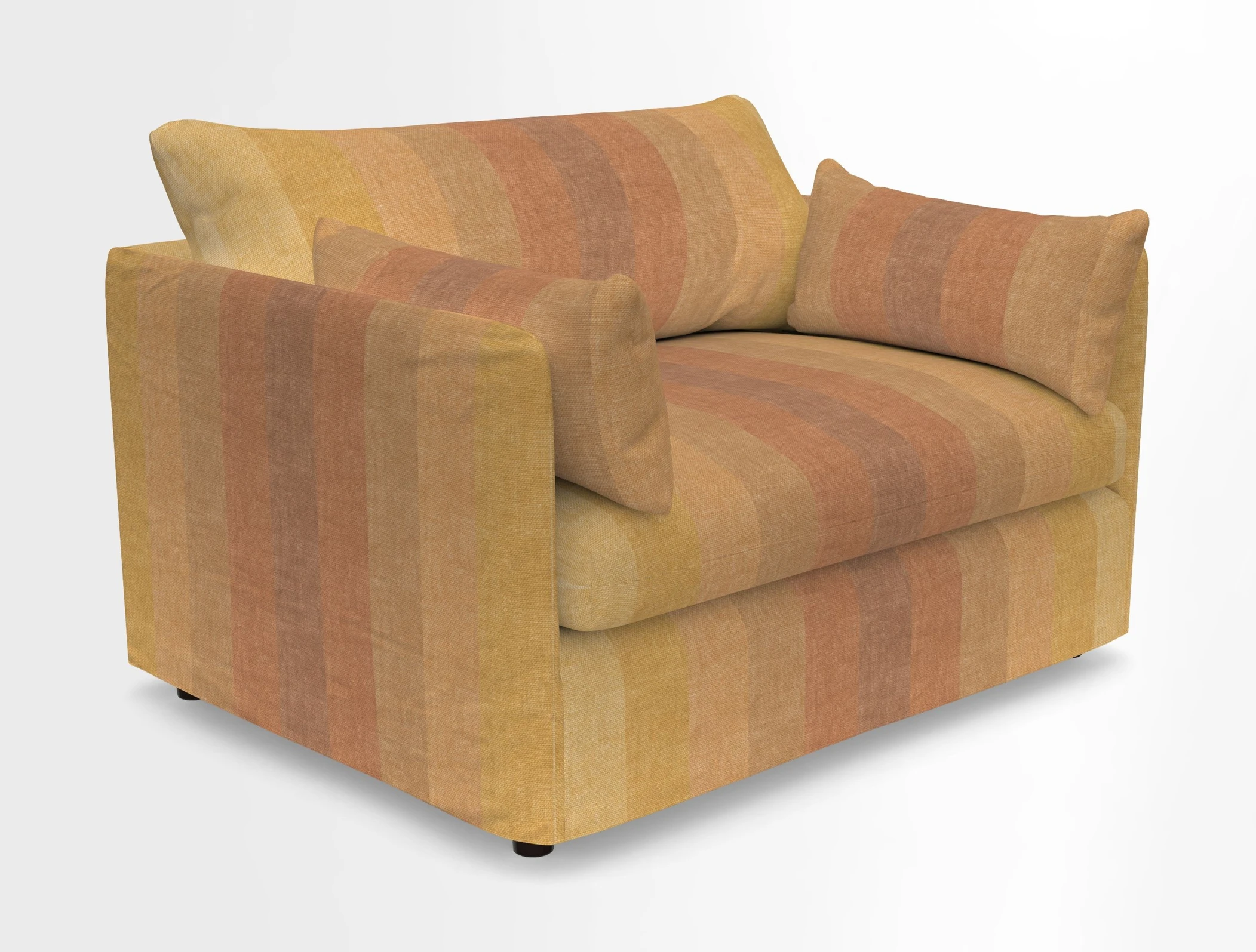 Madehurst Snuggler in Two Tone Plain Biscuit. Loose cover option available