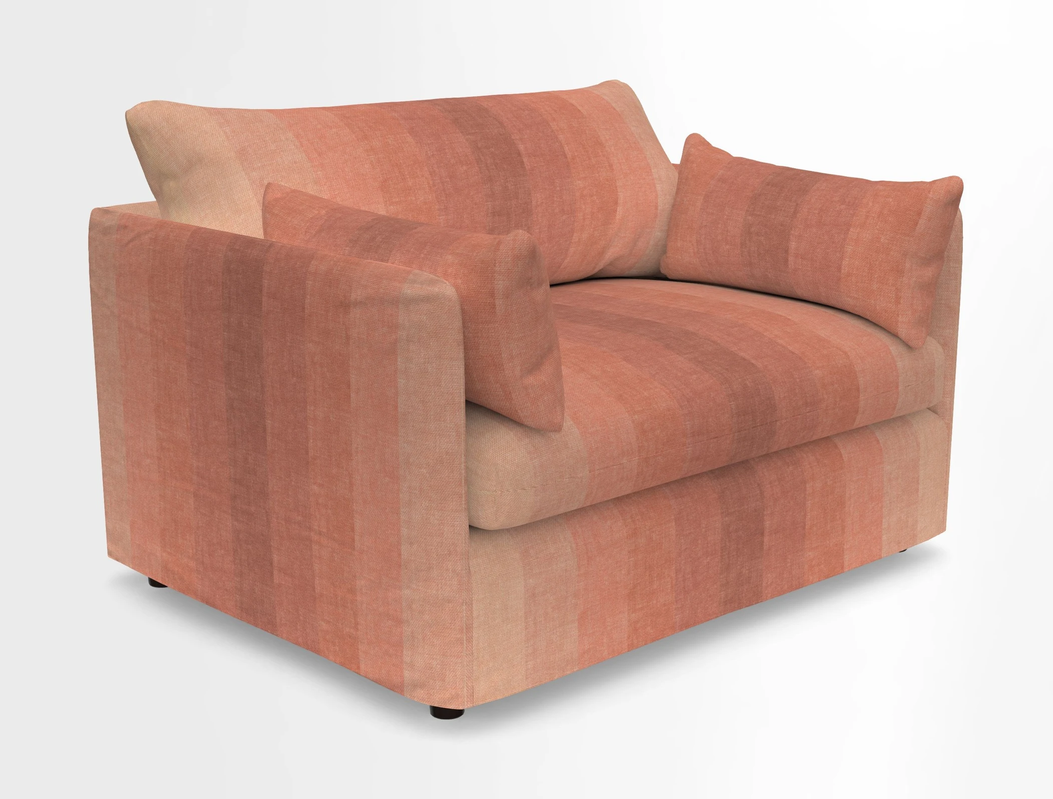 Madehurst Snuggler in Two Tone Plain Biscuit. Loose cover option available