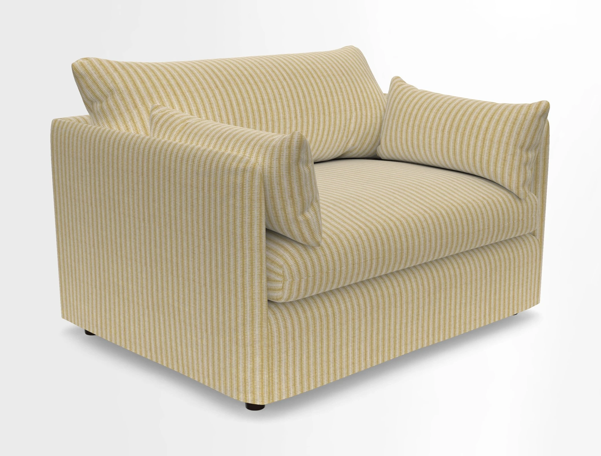 Madehurst Snuggler in Two Tone Plain Biscuit. Loose cover option available