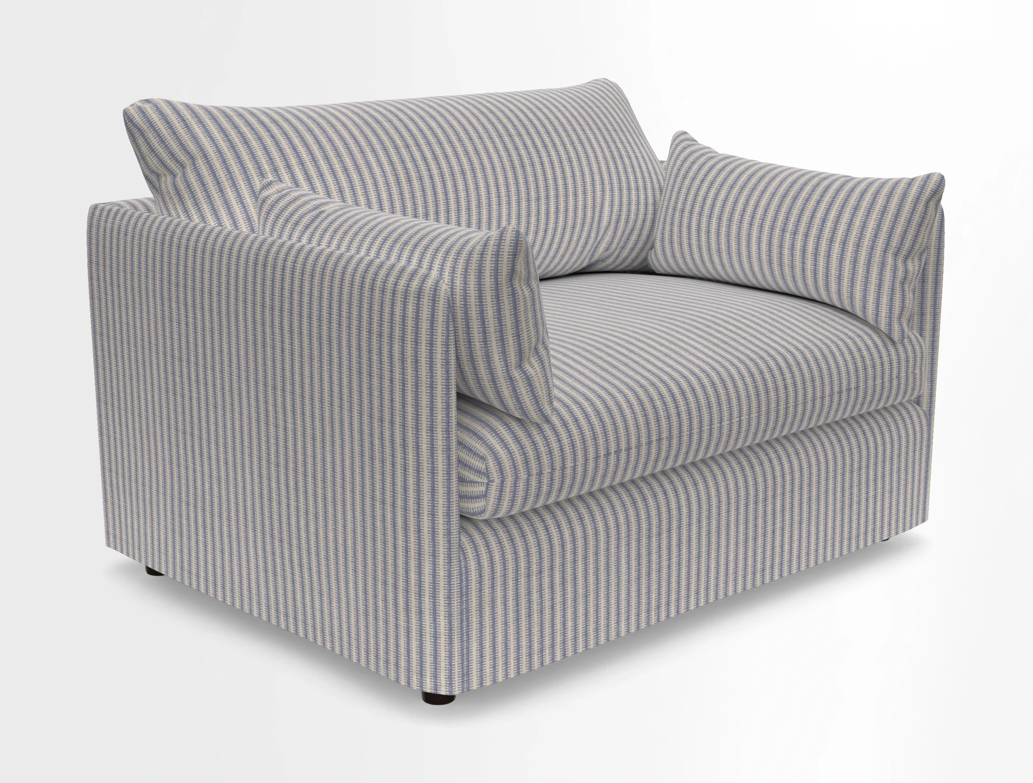 Madehurst Snuggler in Two Tone Plain Biscuit. Loose cover option available