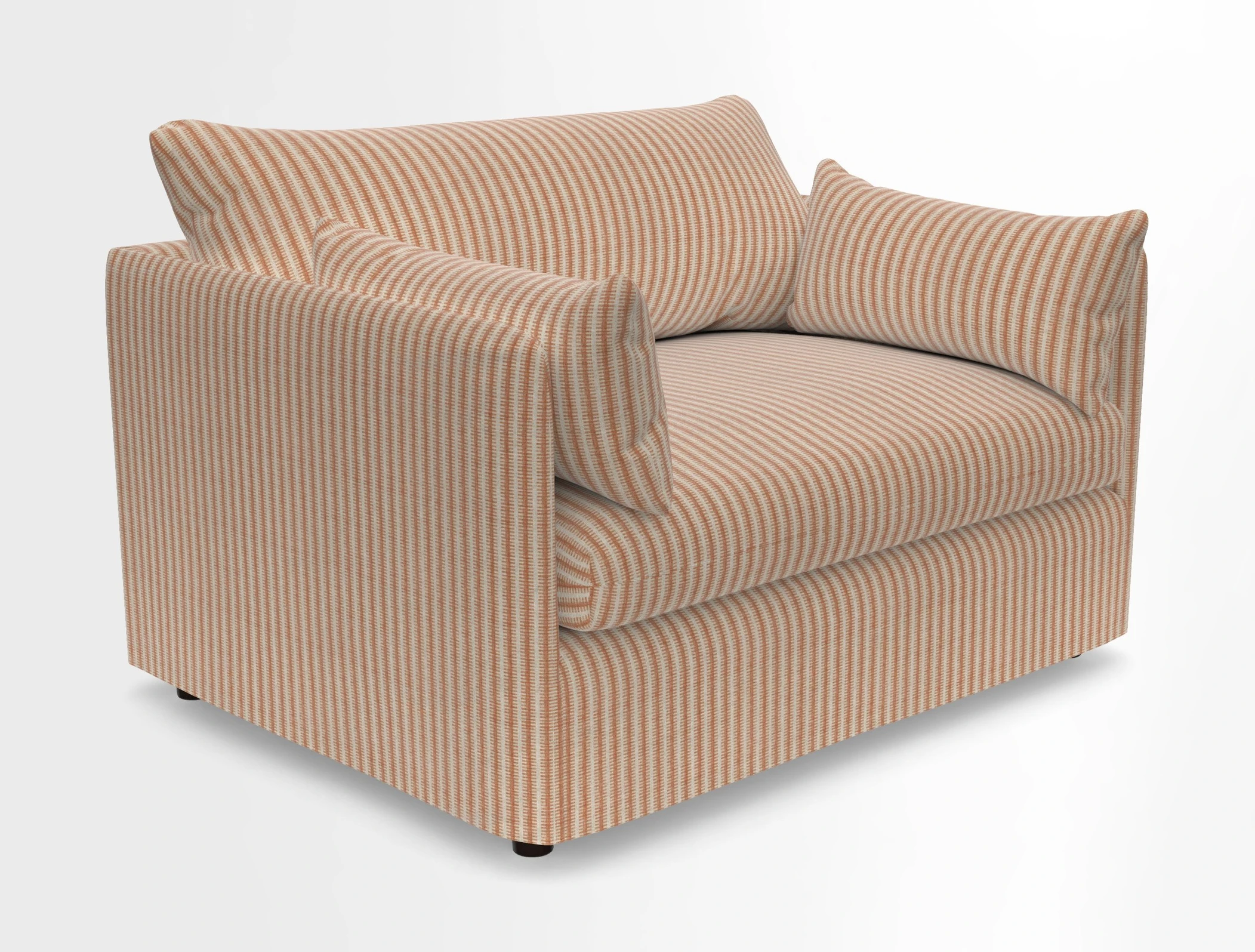 Madehurst Snuggler in Two Tone Plain Biscuit. Loose cover option available