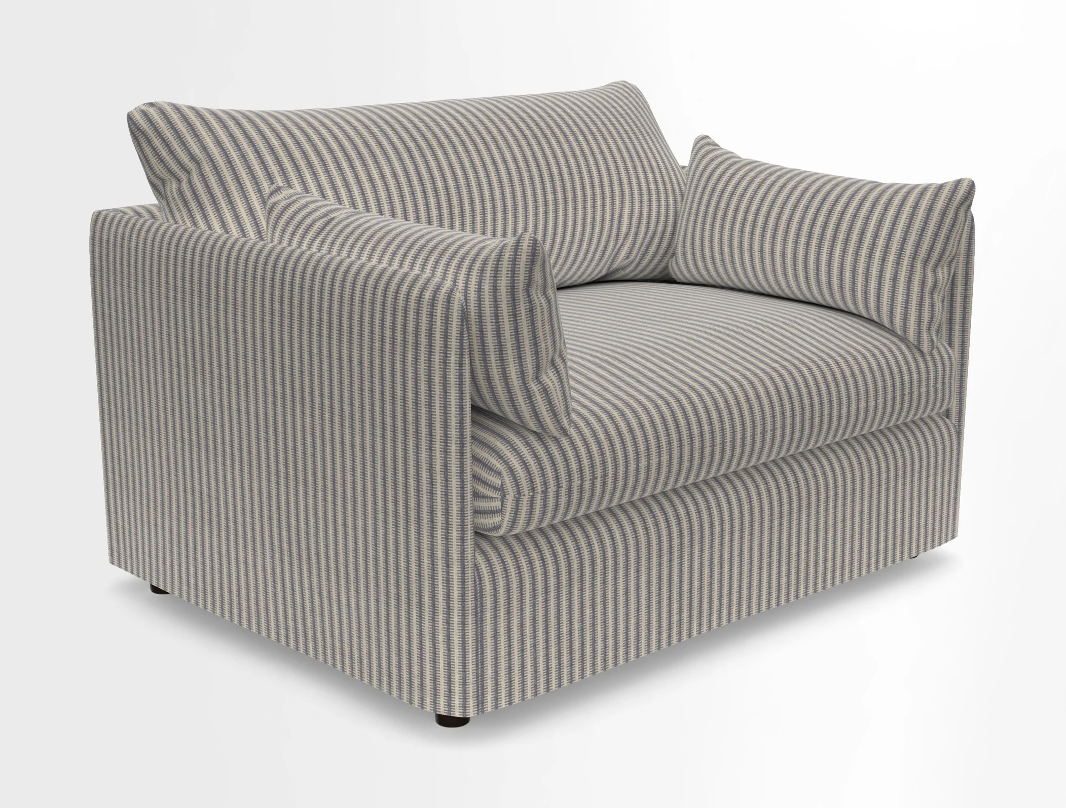 Madehurst Snuggler in Two Tone Plain Biscuit. Loose cover option available