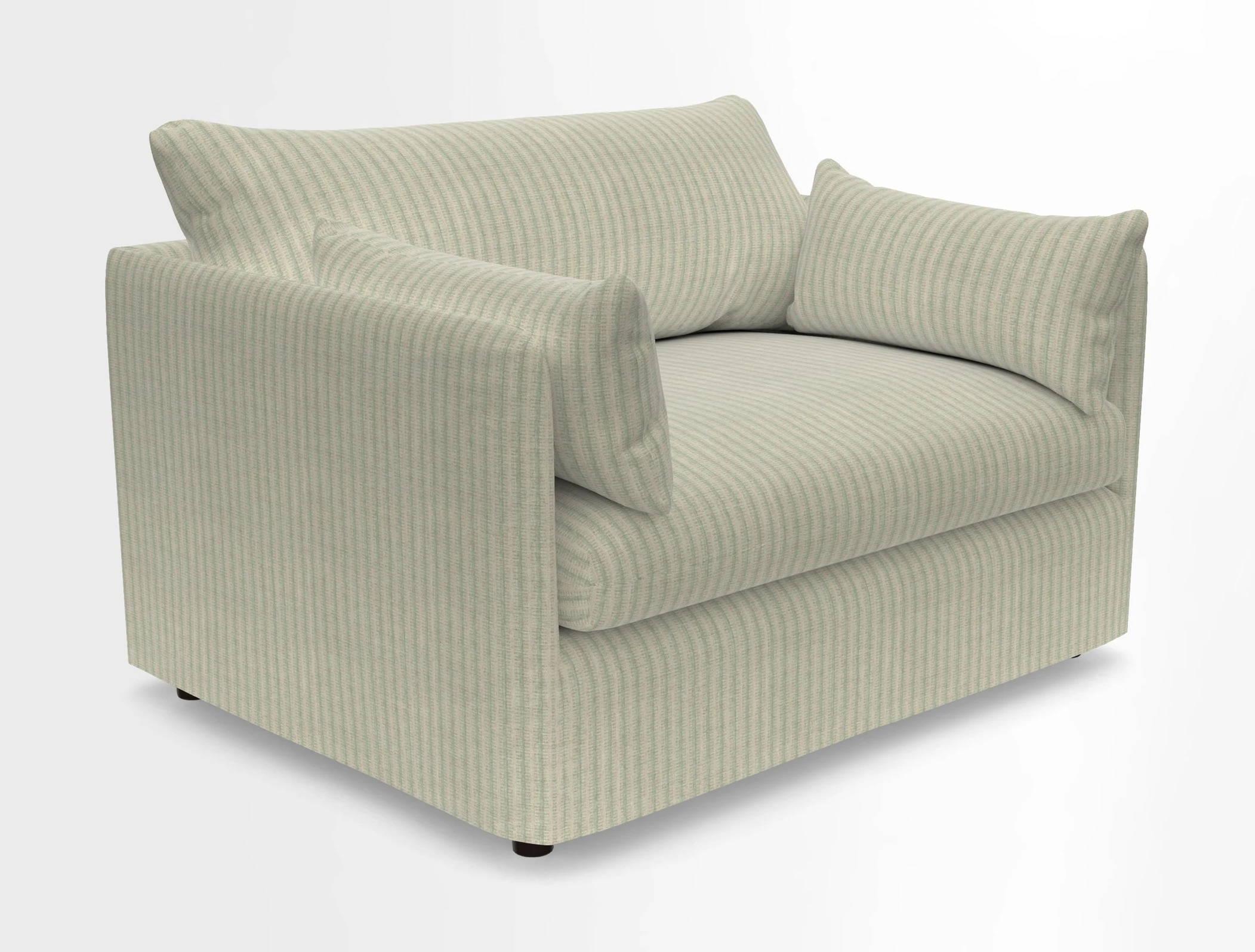 Madehurst Snuggler in Two Tone Plain Biscuit. Loose cover option available