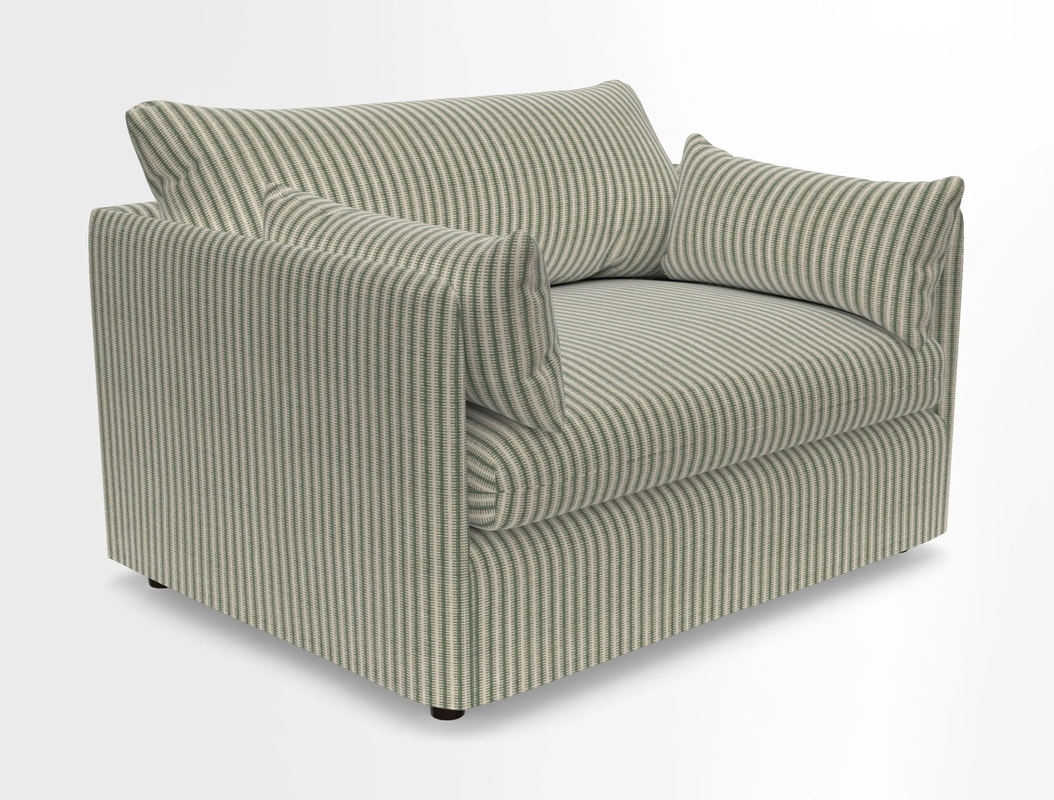 Madehurst Snuggler in Two Tone Plain Biscuit. Loose cover option available