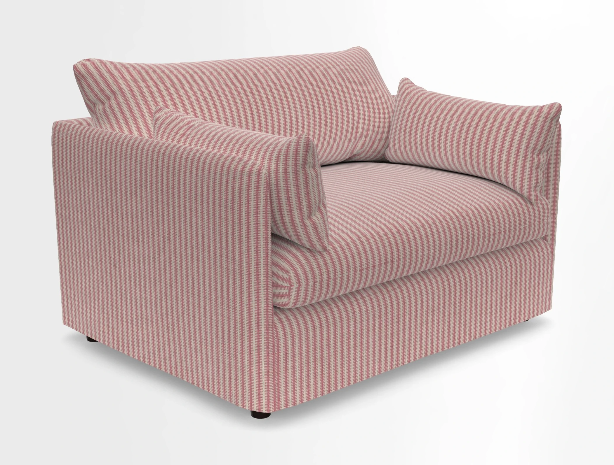Madehurst Snuggler in Two Tone Plain Biscuit. Loose cover option available