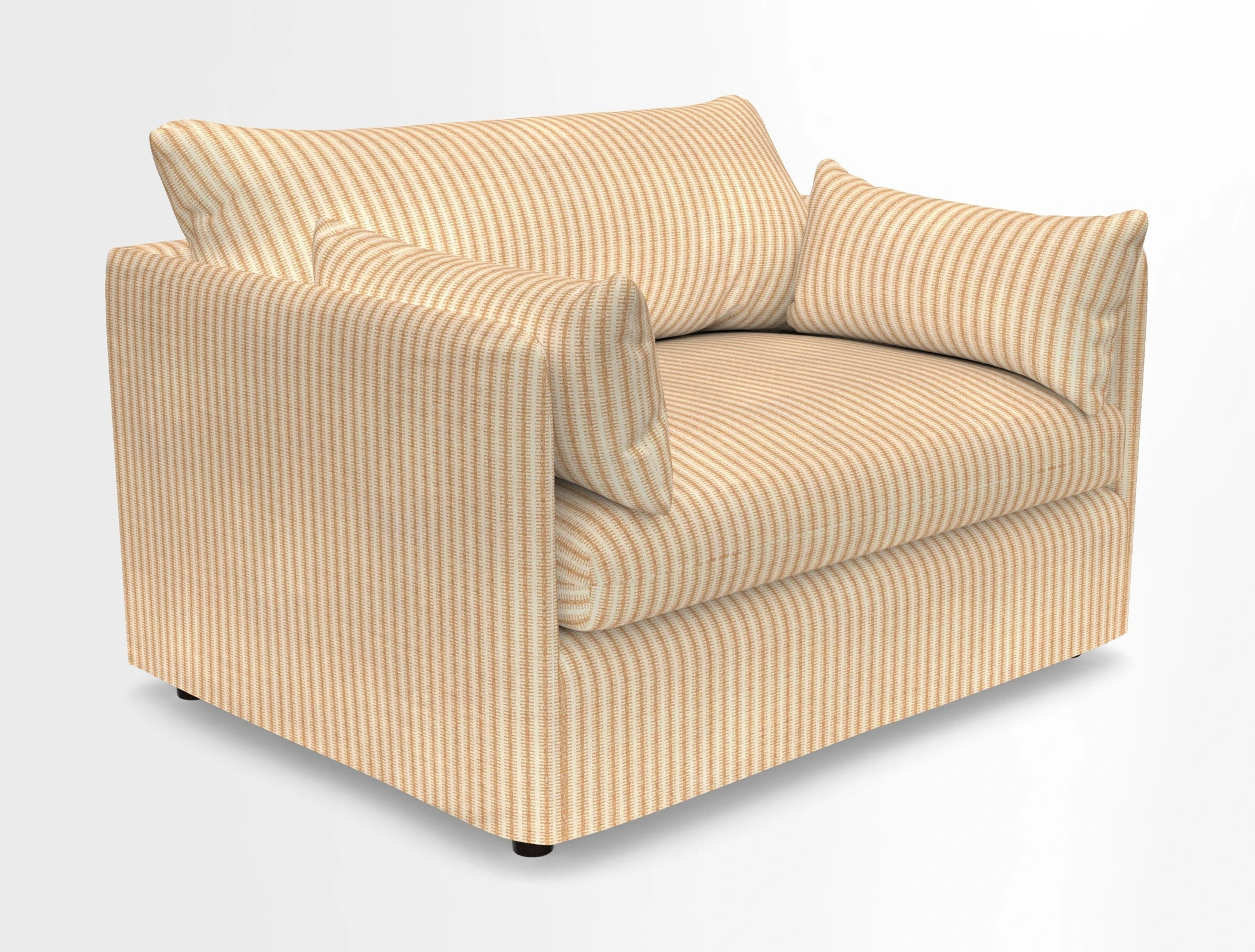 Madehurst Snuggler in Two Tone Plain Biscuit. Loose cover option available