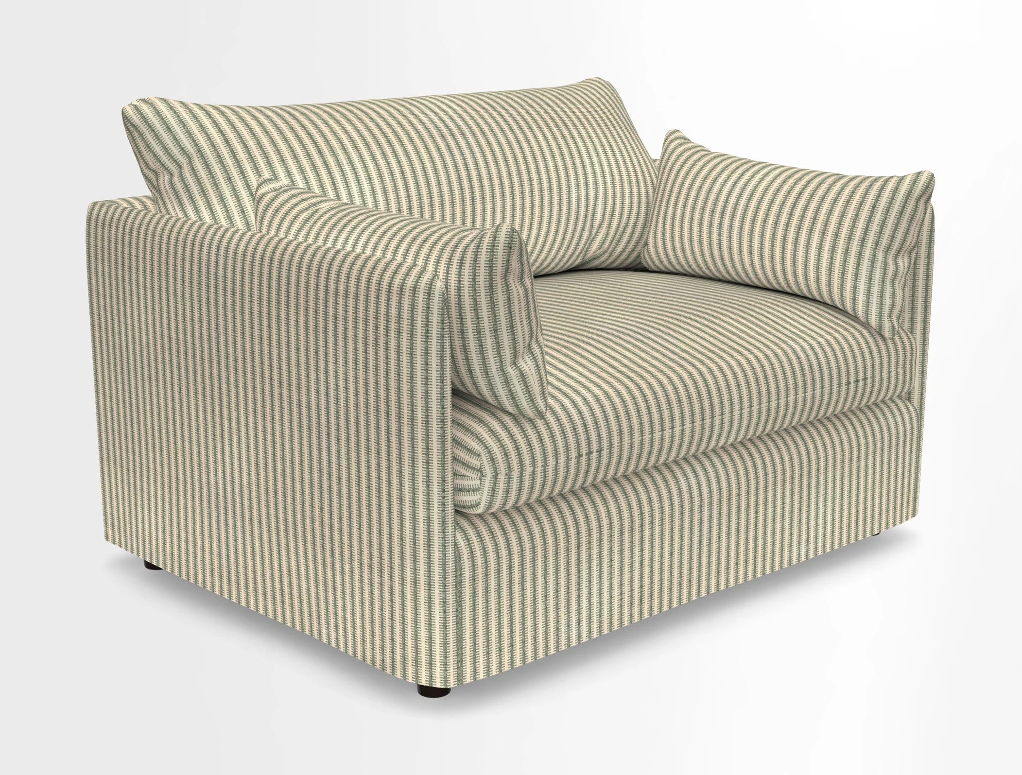 Madehurst Snuggler in Two Tone Plain Biscuit. Loose cover option available