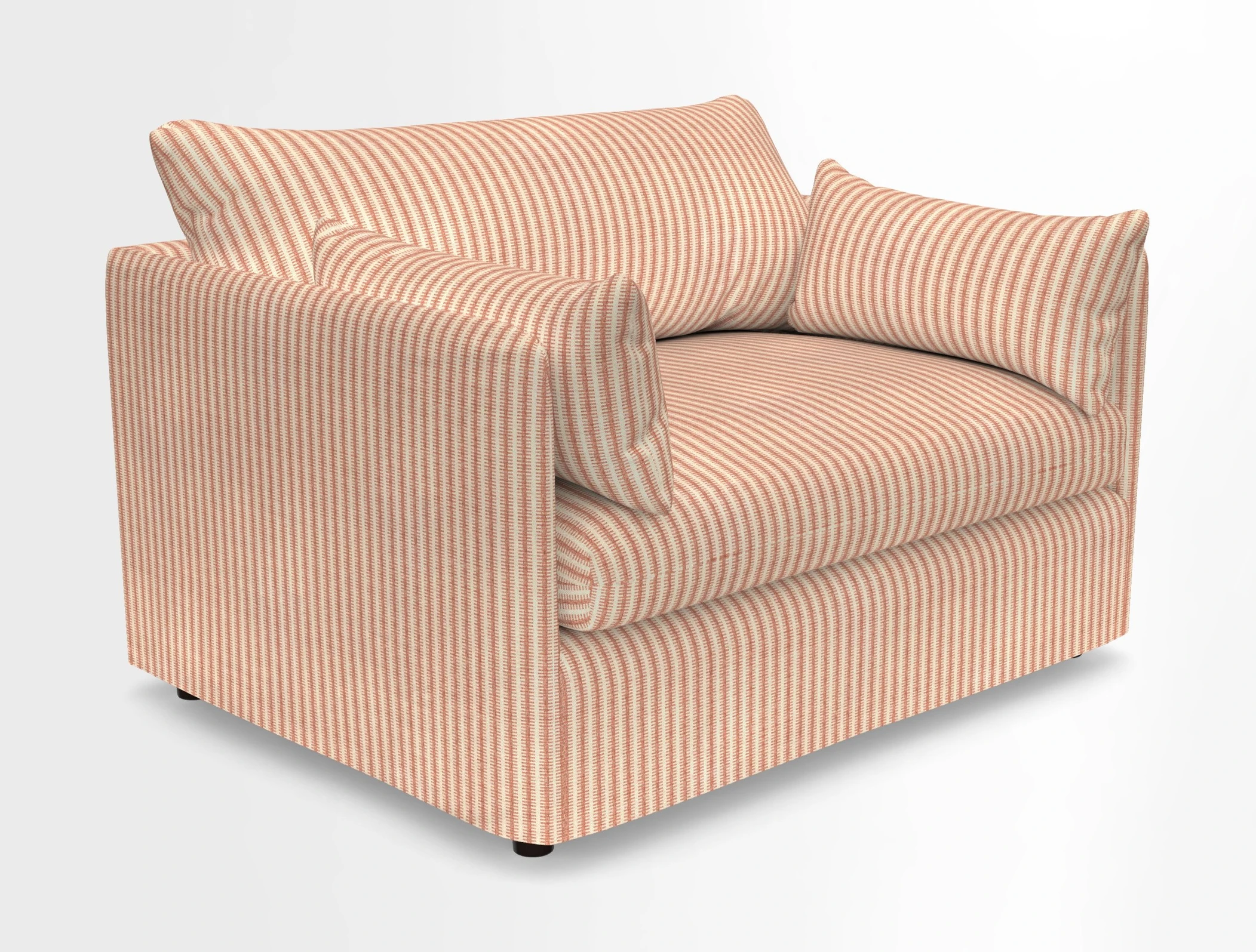 Madehurst Snuggler in Two Tone Plain Biscuit. Loose cover option available